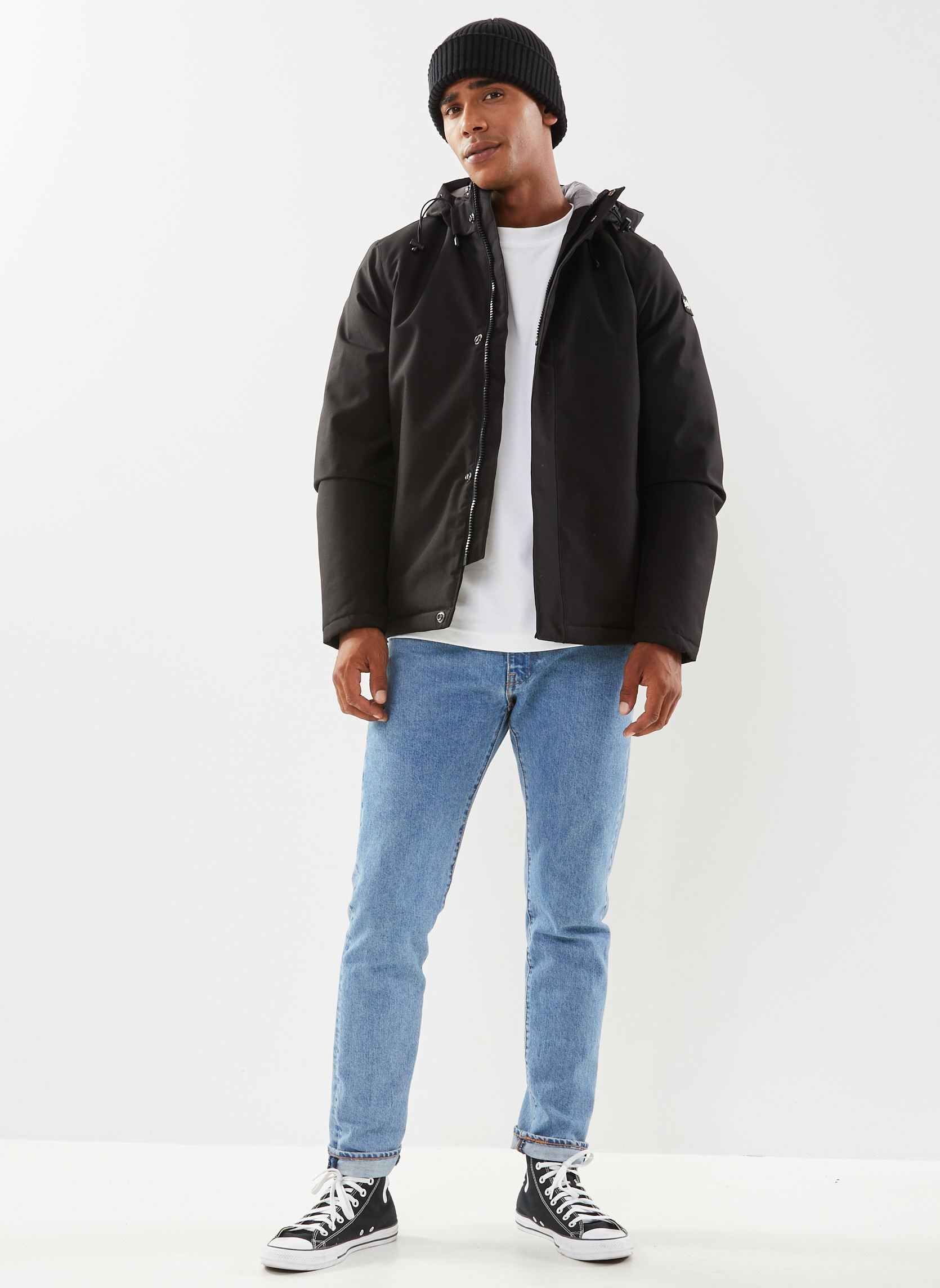 Manteaux classiques Blouson NILS homme noir Schott Manteaux classiques Blouson NILS homme noir BLACK