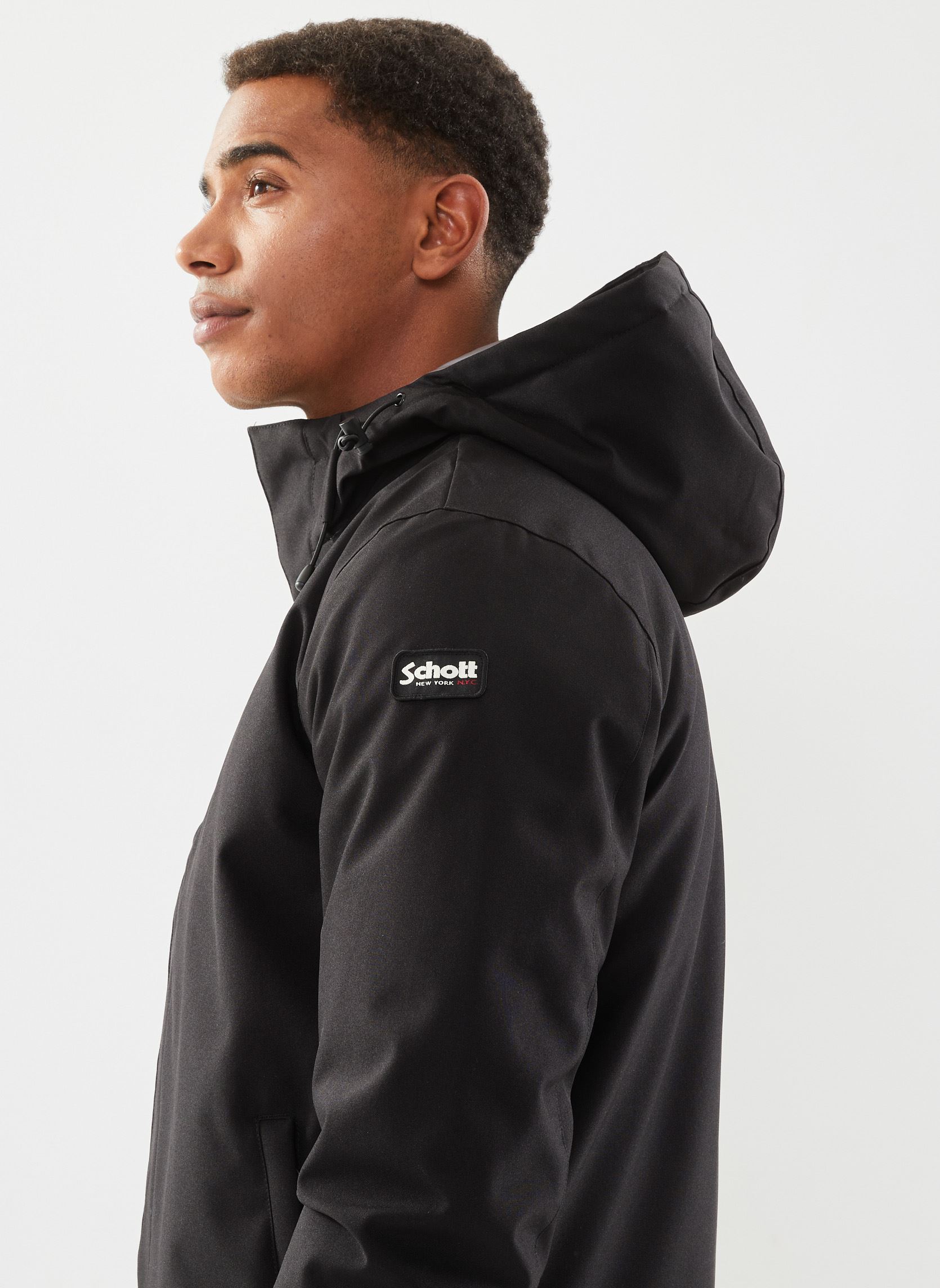 Manteaux classiques Blouson NILS homme noir Schott Manteaux classiques Blouson NILS homme noir BLACK