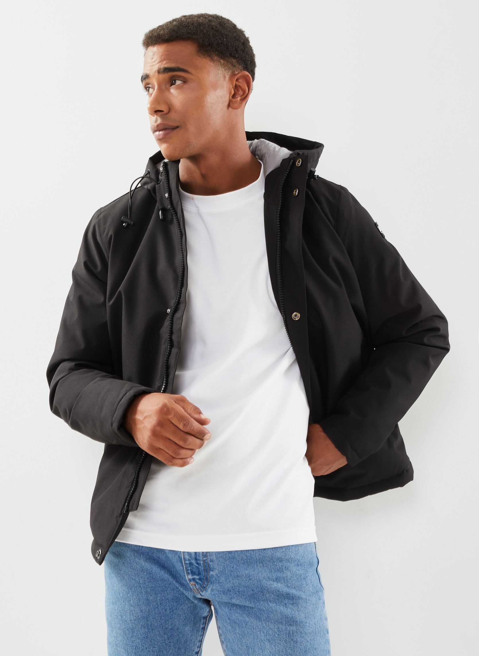 Manteaux classiques Blouson NILS homme noir Schott Manteaux classiques Blouson NILS homme noir BLACK