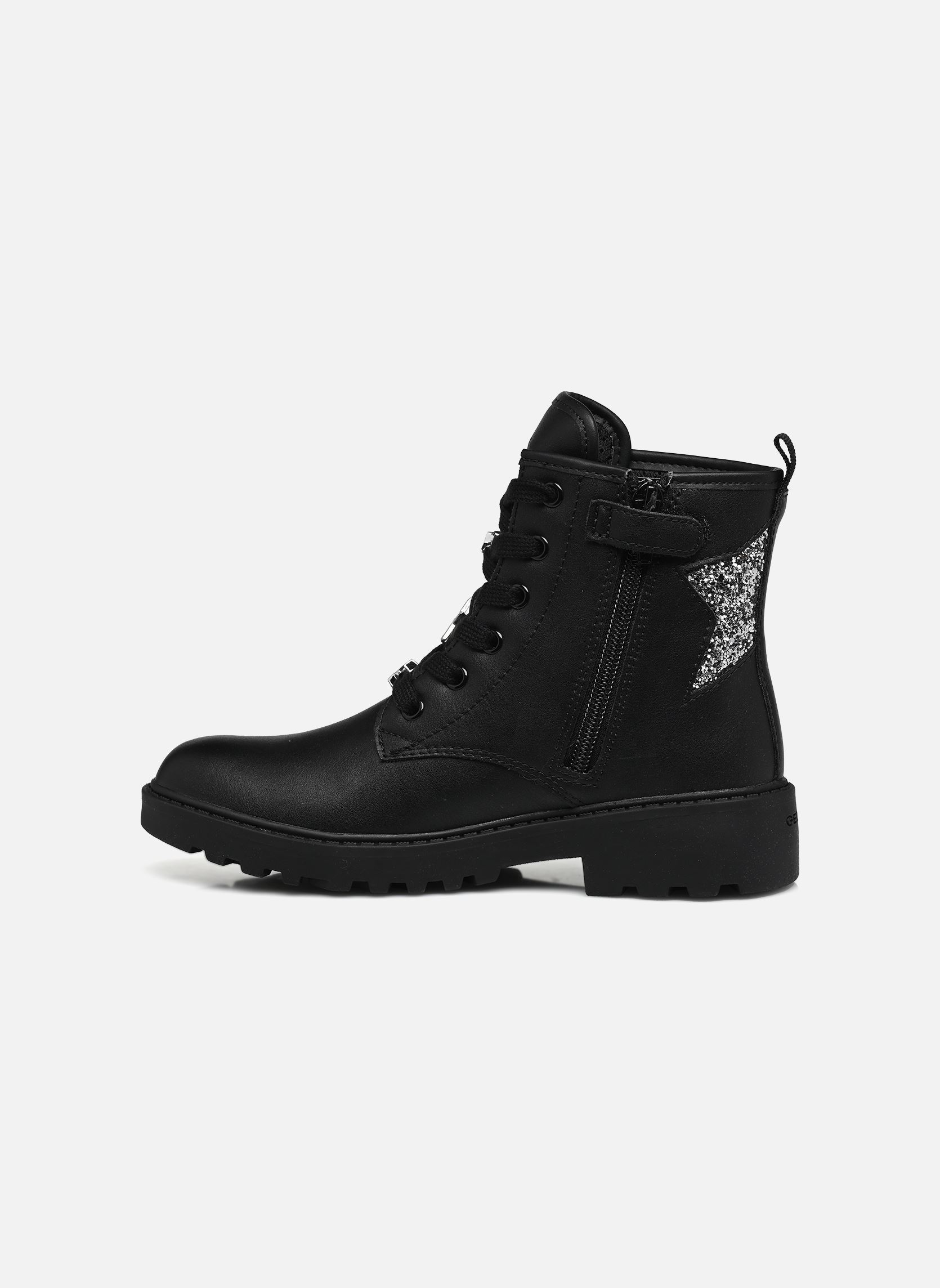 Stiefeletten / Ankle Boots J Casey Girl D mädchen schwarz Geox Stiefeletten / Ankle Boots J Casey Girl D mädchen schwarz Noir/Argent Fonce