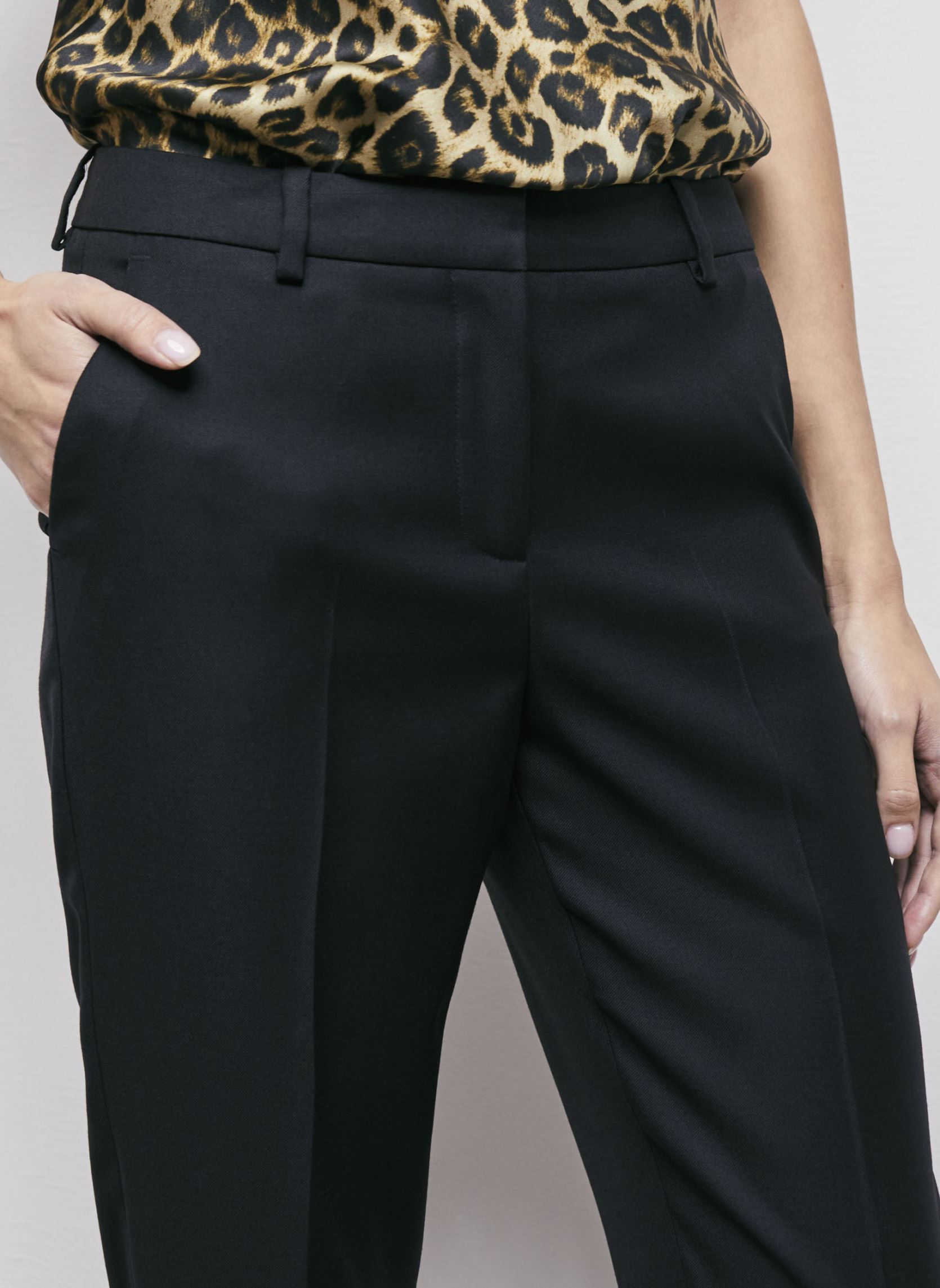 Pantalones slim FPAN25002K mujer negro The Kooples Pantalones slim FPAN25002K mujer negro Black