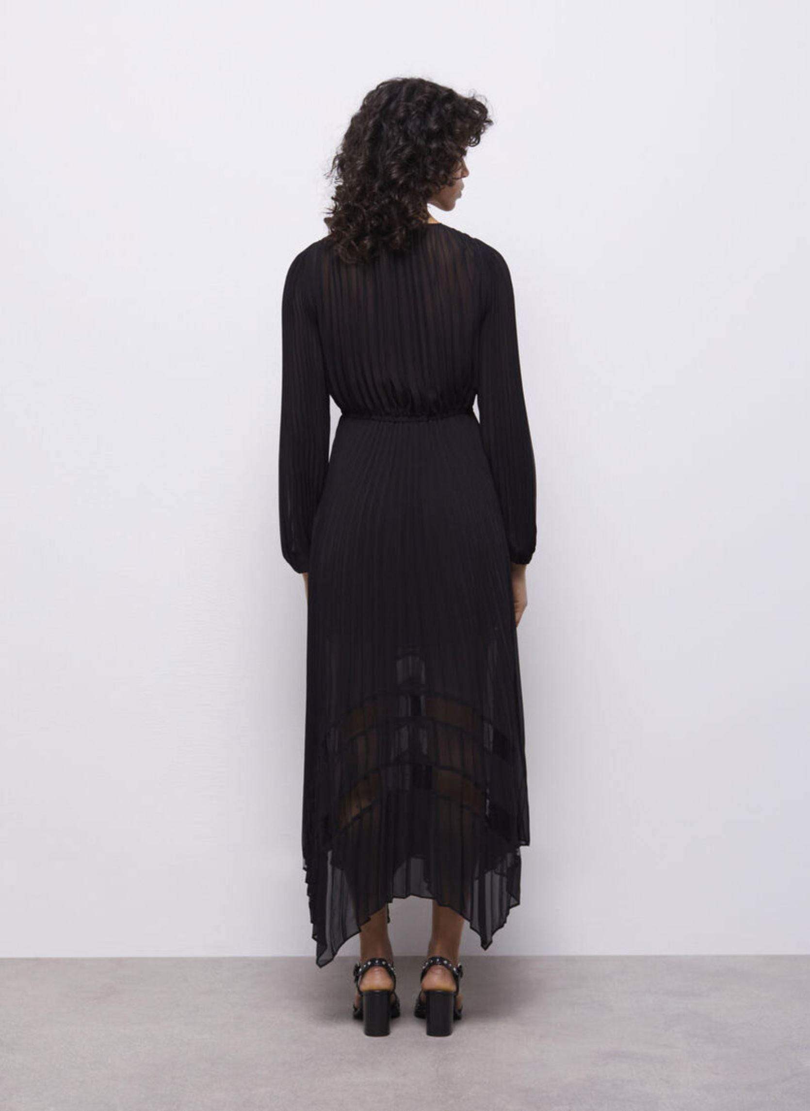 Robes FROB20035K femme noir The Kooples Robes FROB20035K femme noir Black