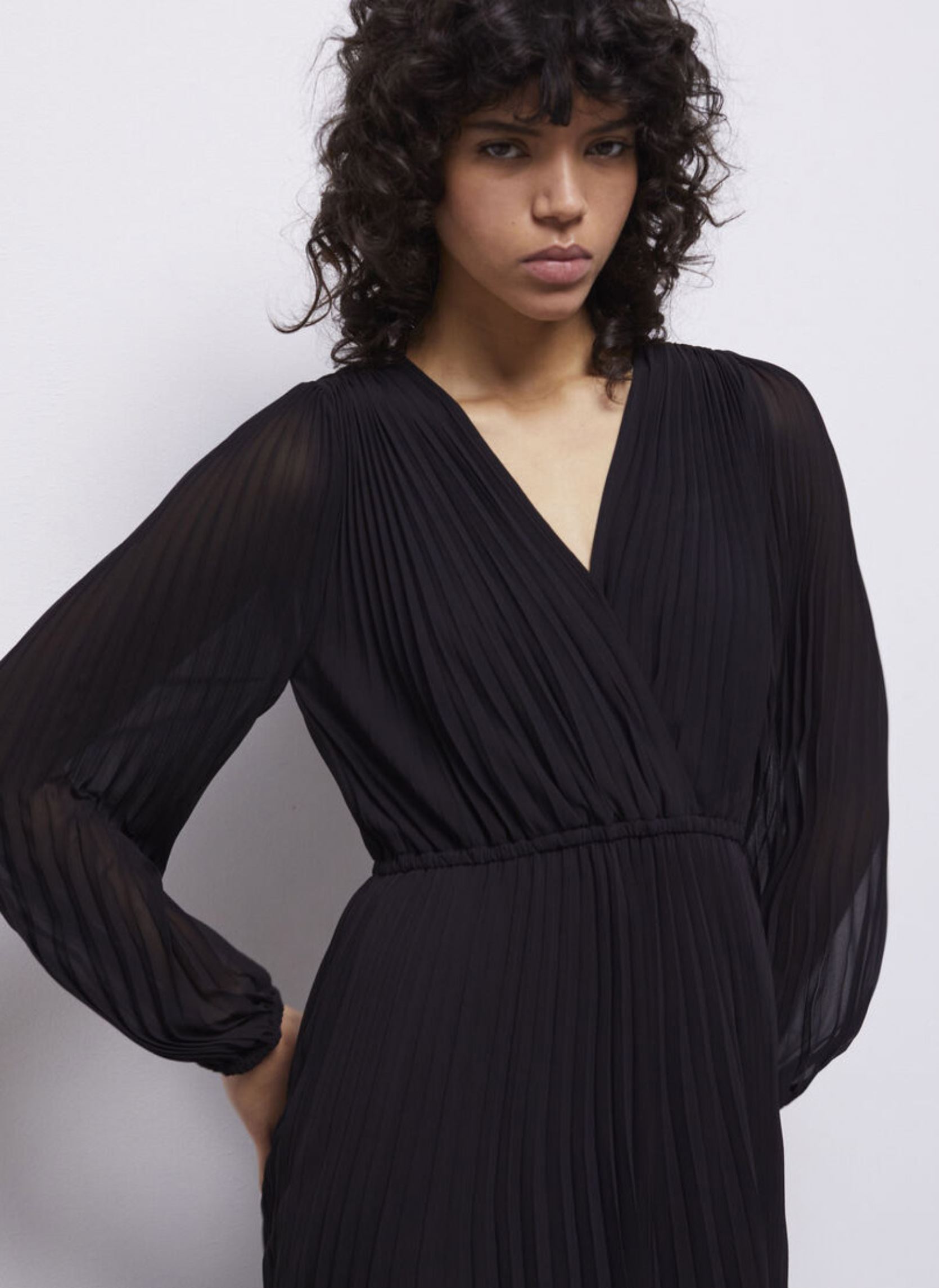 Robes FROB20035K femme noir The Kooples Robes FROB20035K femme noir Black