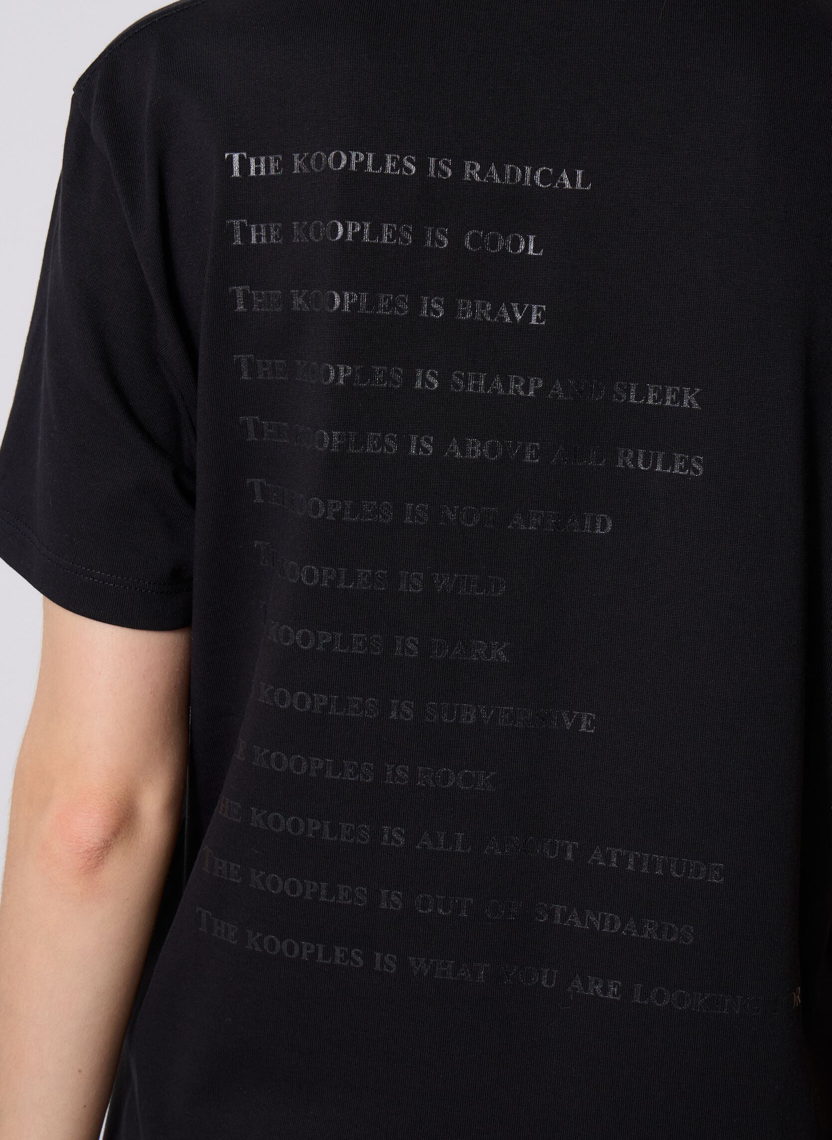 Tee-shirts FTSC25006K femme noir The Kooples Tee-shirts FTSC25006K femme noir BLA01