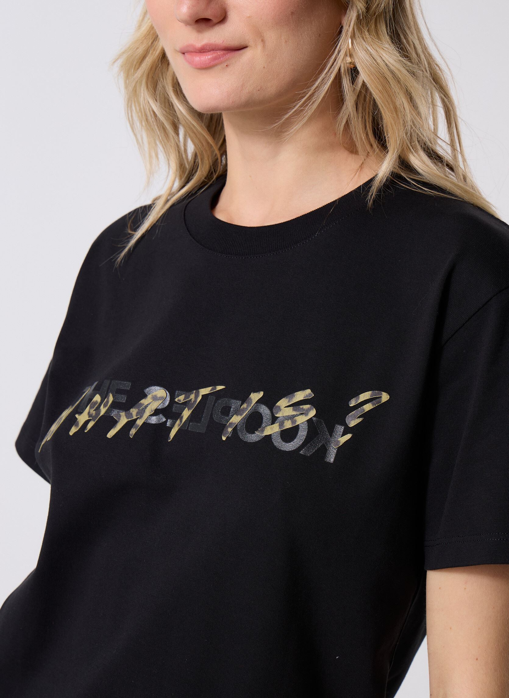 Tee-shirts FTSC25006K femme noir The Kooples Tee-shirts FTSC25006K femme noir BLA01