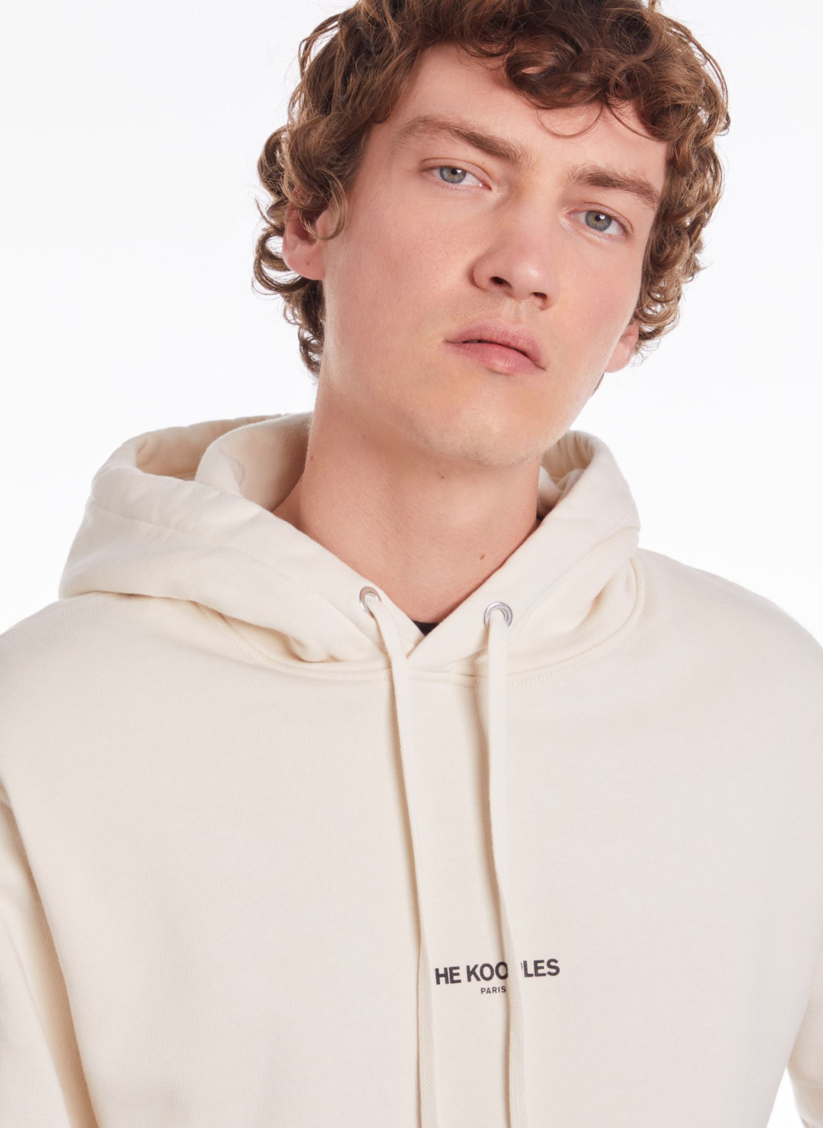 Sweats à capuche HSWE22072K homme blanc The Kooples Sweats à capuche HSWE22072K homme blanc Off white