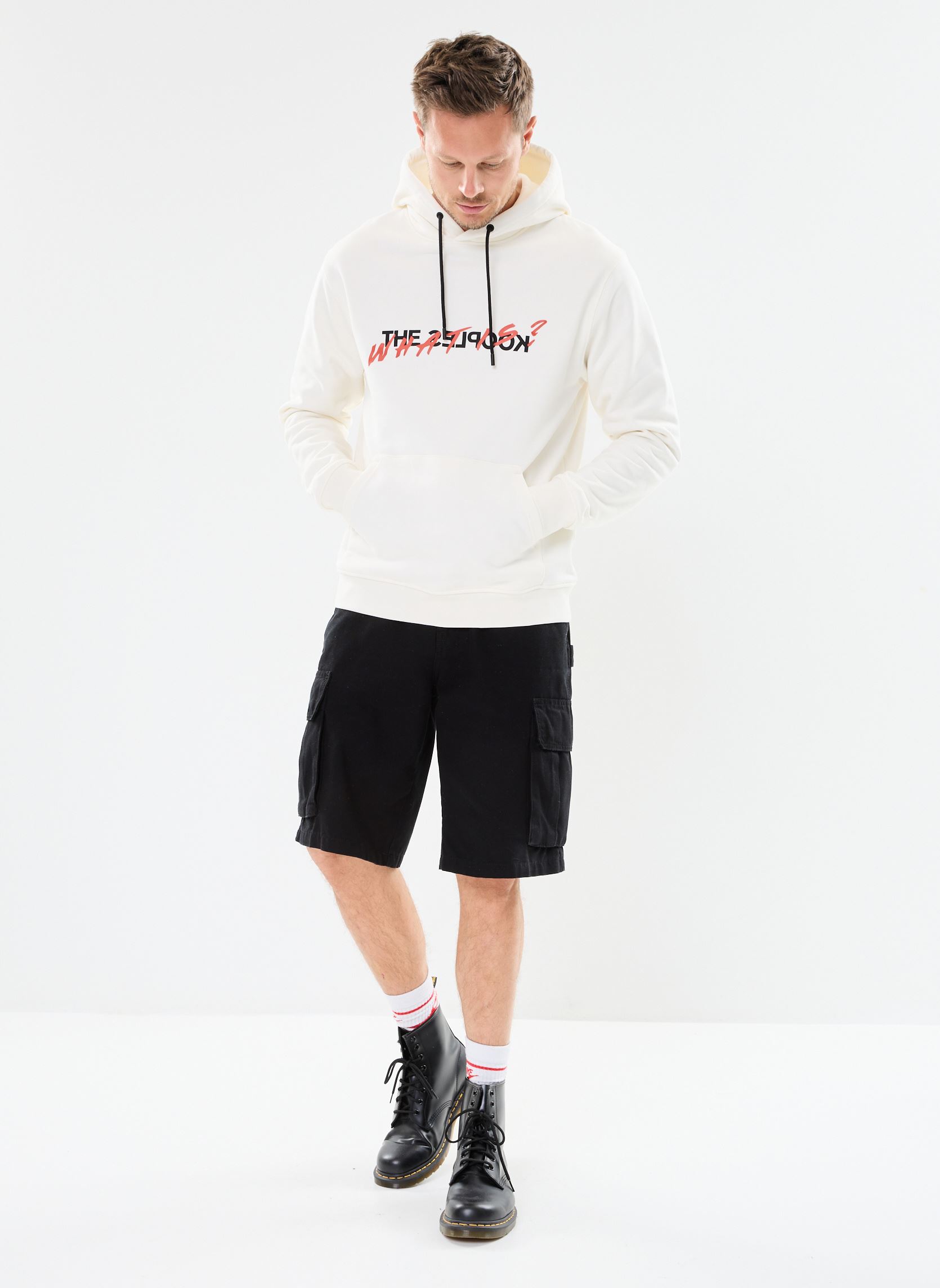 Hoodies HSWE25090K heren wit The Kooples Hoodies HSWE25090K heren wit ECR01