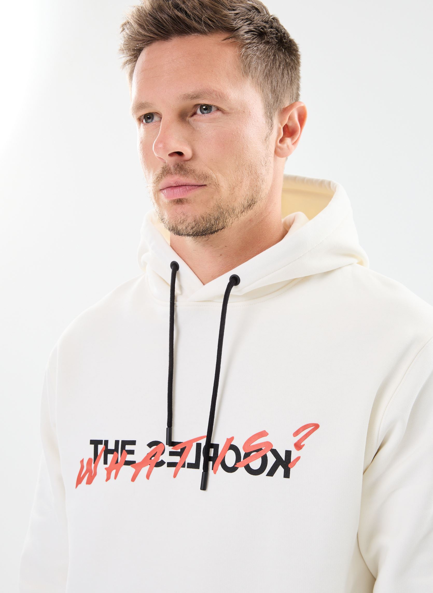 Hoodies HSWE25090K heren wit The Kooples Hoodies HSWE25090K heren wit ECR01