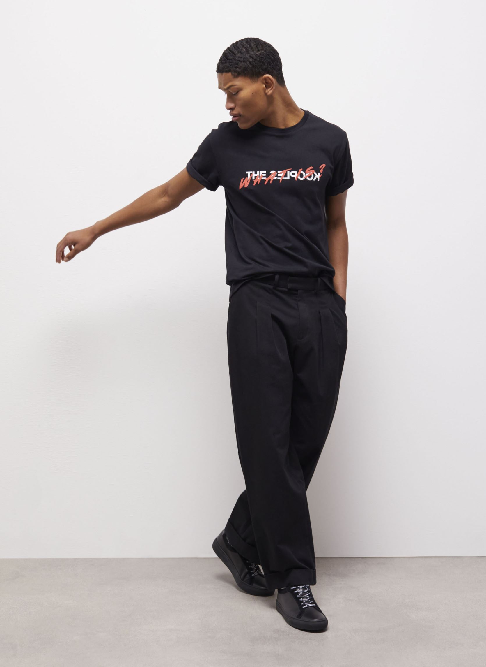Tee-shirts manches courtes HTSC18090K homme noir The Kooples Tee-shirts manches courtes HTSC18090K homme noir Black