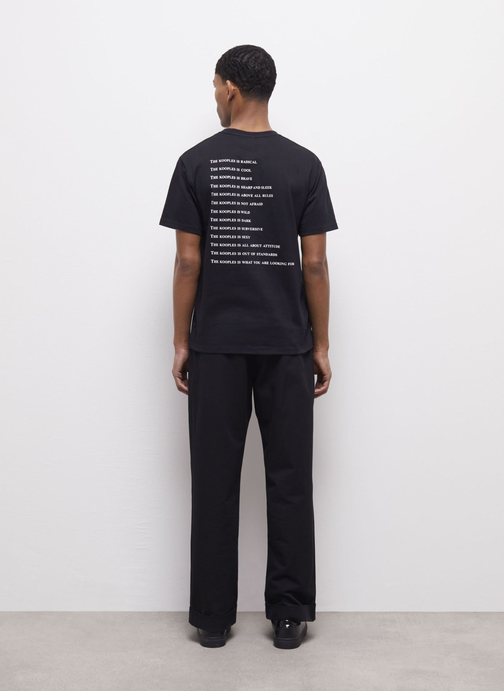 Tee-shirts manches courtes HTSC18090K homme noir The Kooples Tee-shirts manches courtes HTSC18090K homme noir Black