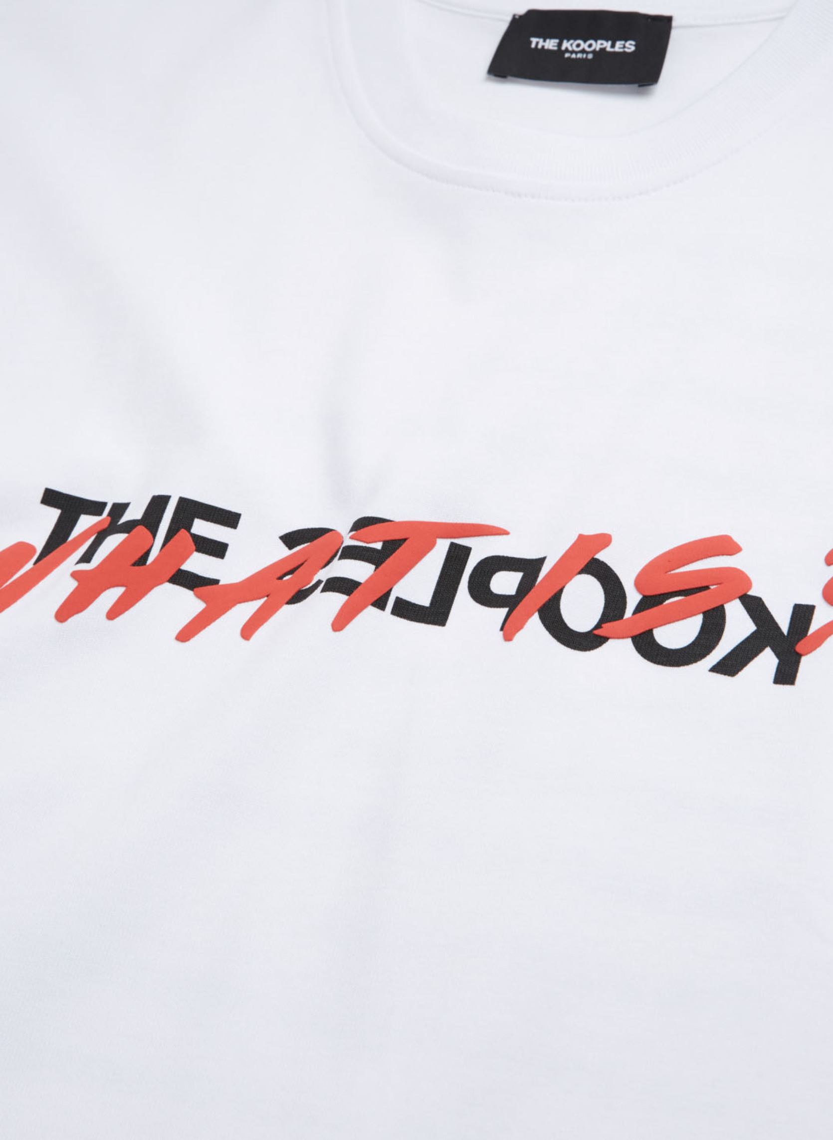 Tee-shirts manches courtes HTSC18090K homme blanc The Kooples Tee-shirts manches courtes HTSC18090K homme blanc White