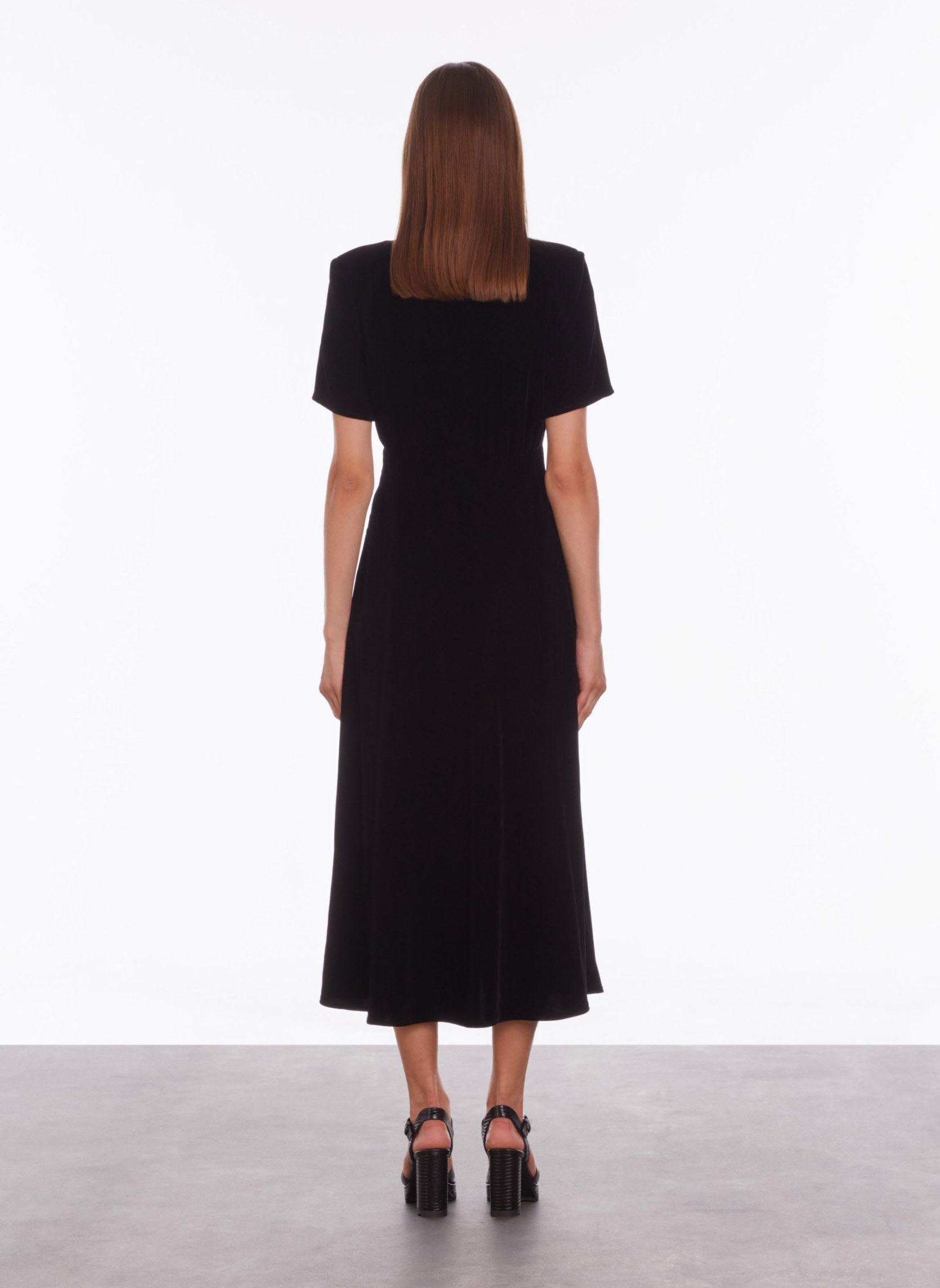 Robes FROB27232K femme noir The Kooples Robes FROB27232K femme noir Black