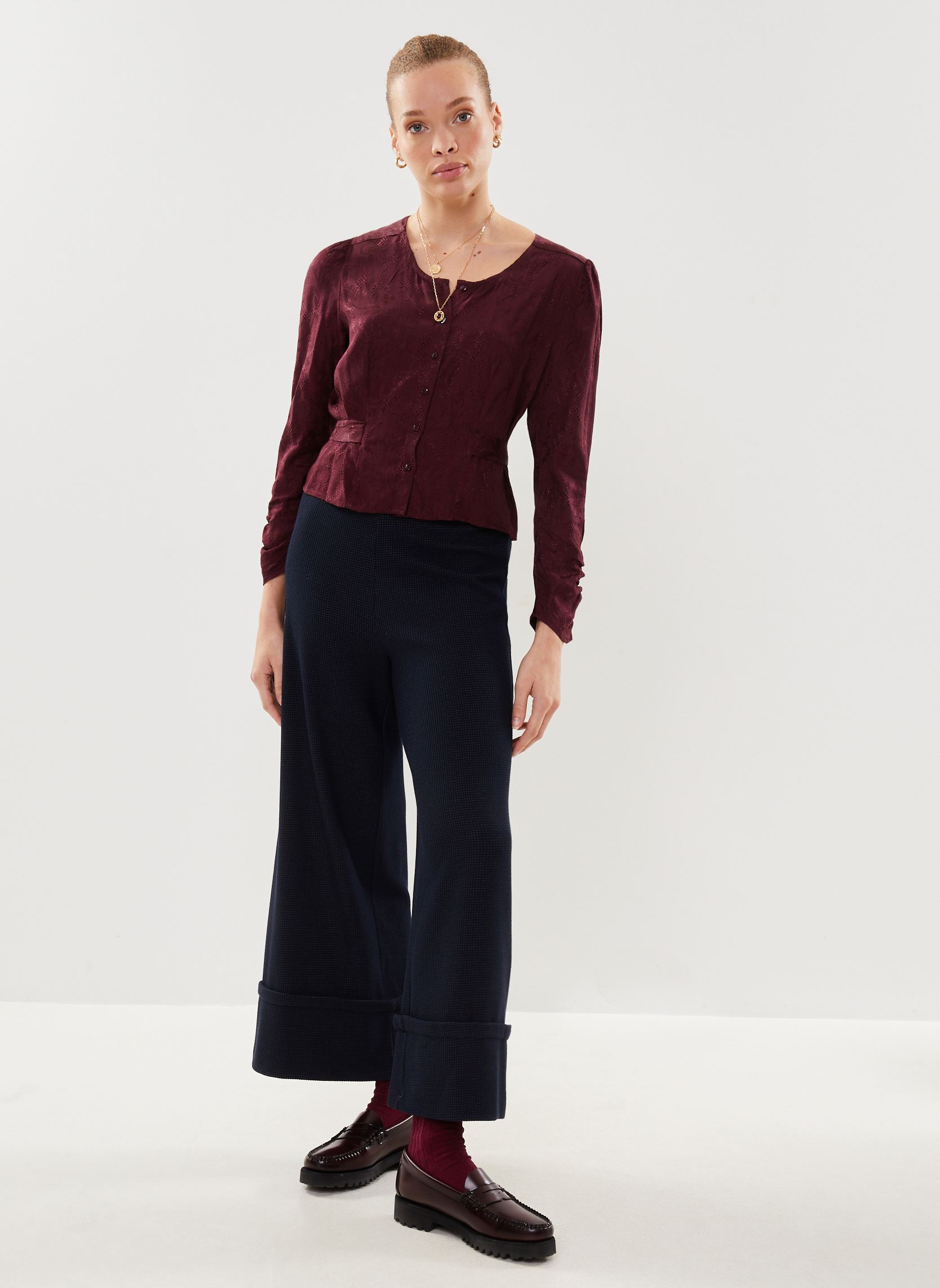 Chemises manches longues 23212199 femme bordeaux See u soon Chemises manches longues 23212199 femme bordeaux BORDEAUX