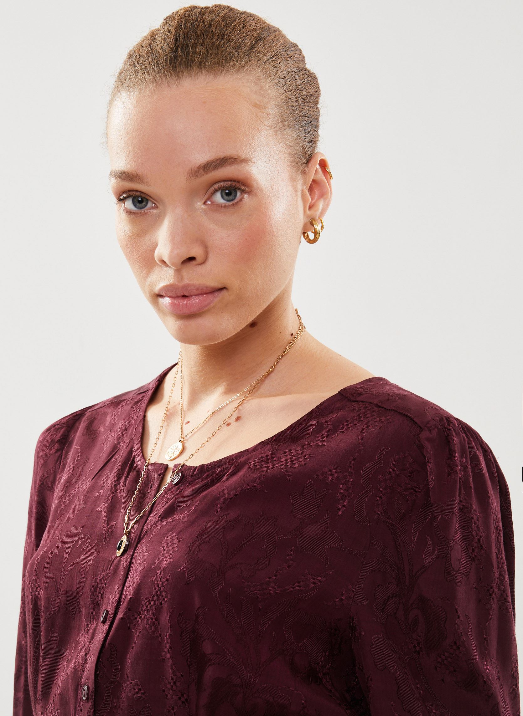 Chemises manches longues 23212199 femme bordeaux See u soon Chemises manches longues 23212199 femme bordeaux BORDEAUX