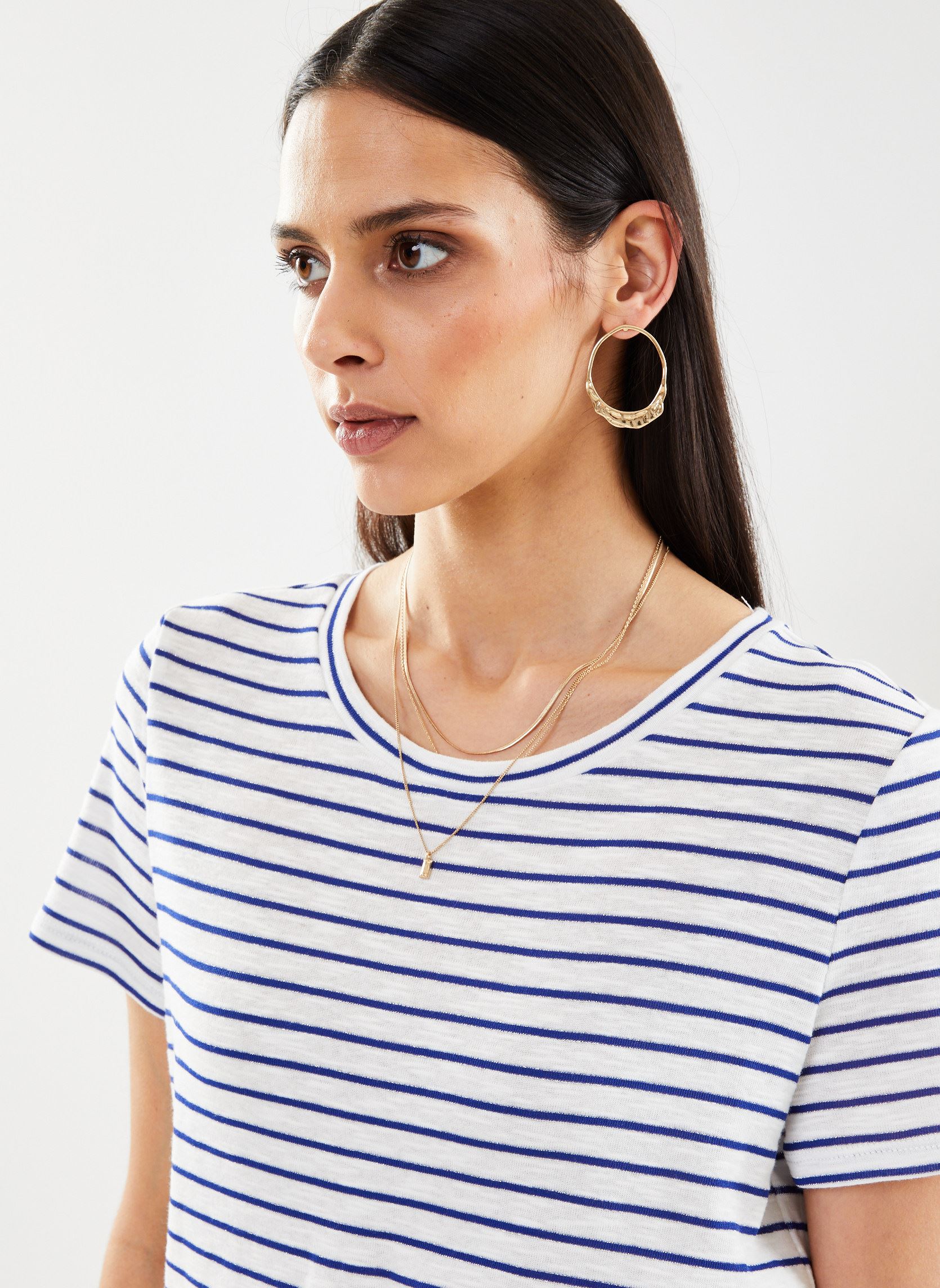 T-shirts met korte mouwen CAMILE mariniere dames blauw Georgia Rose T-shirts met korte mouwen CAMILE mariniere dames blauw RAYURES MARINE