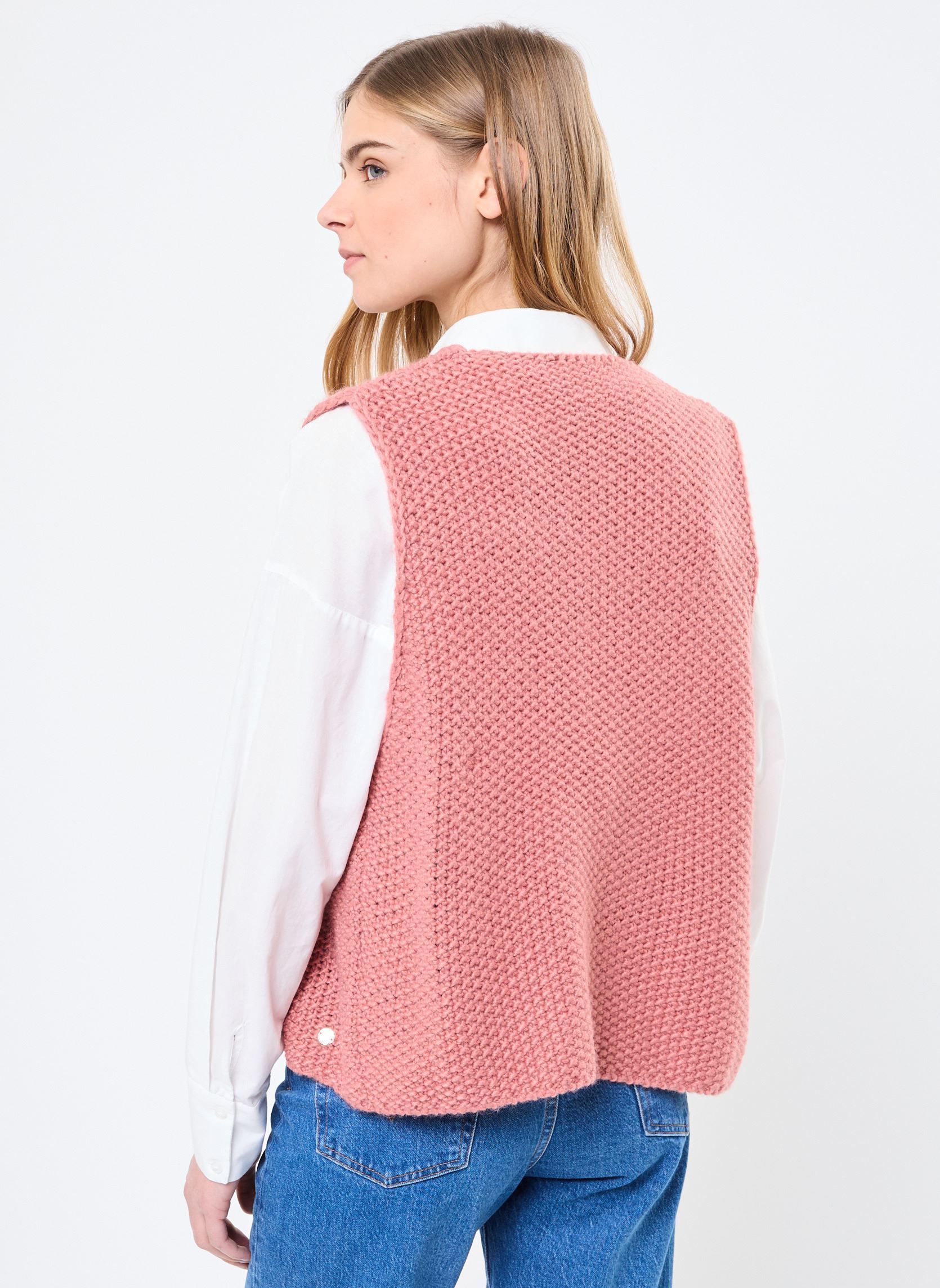 Strickjacken und Westen Crea damen rosa La Petite Etoile Strickjacken und Westen Crea damen rosa VIEUX ROSE
