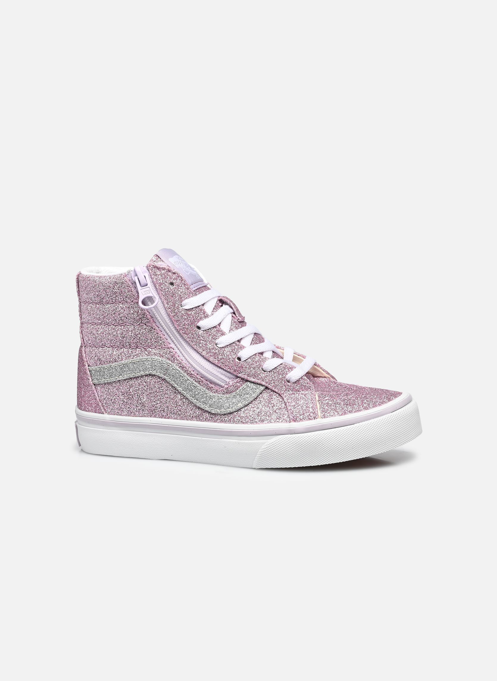 Sneakers UY SK8-Hi Reissue Side Zip meisjes paars Vans Sneakers UY SK8-Hi Reissue Side Zip meisjes paars GLITTER LILAC MIST