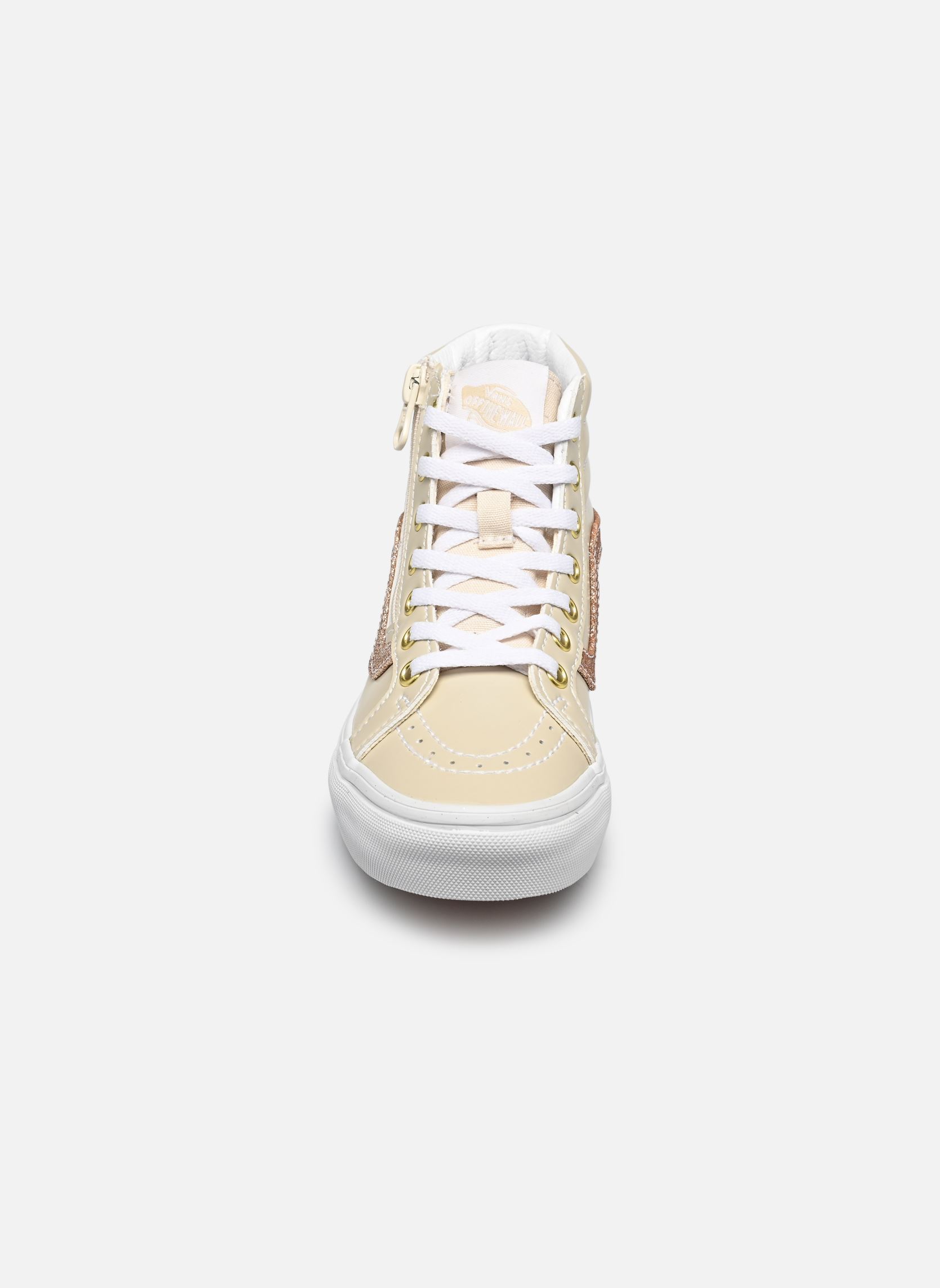 Sneakers UY SK8-Hi Reissue Side Zip meisjes beige Vans Sneakers UY SK8-Hi Reissue Side Zip meisjes beige DAZZLED TURTLEDOVE