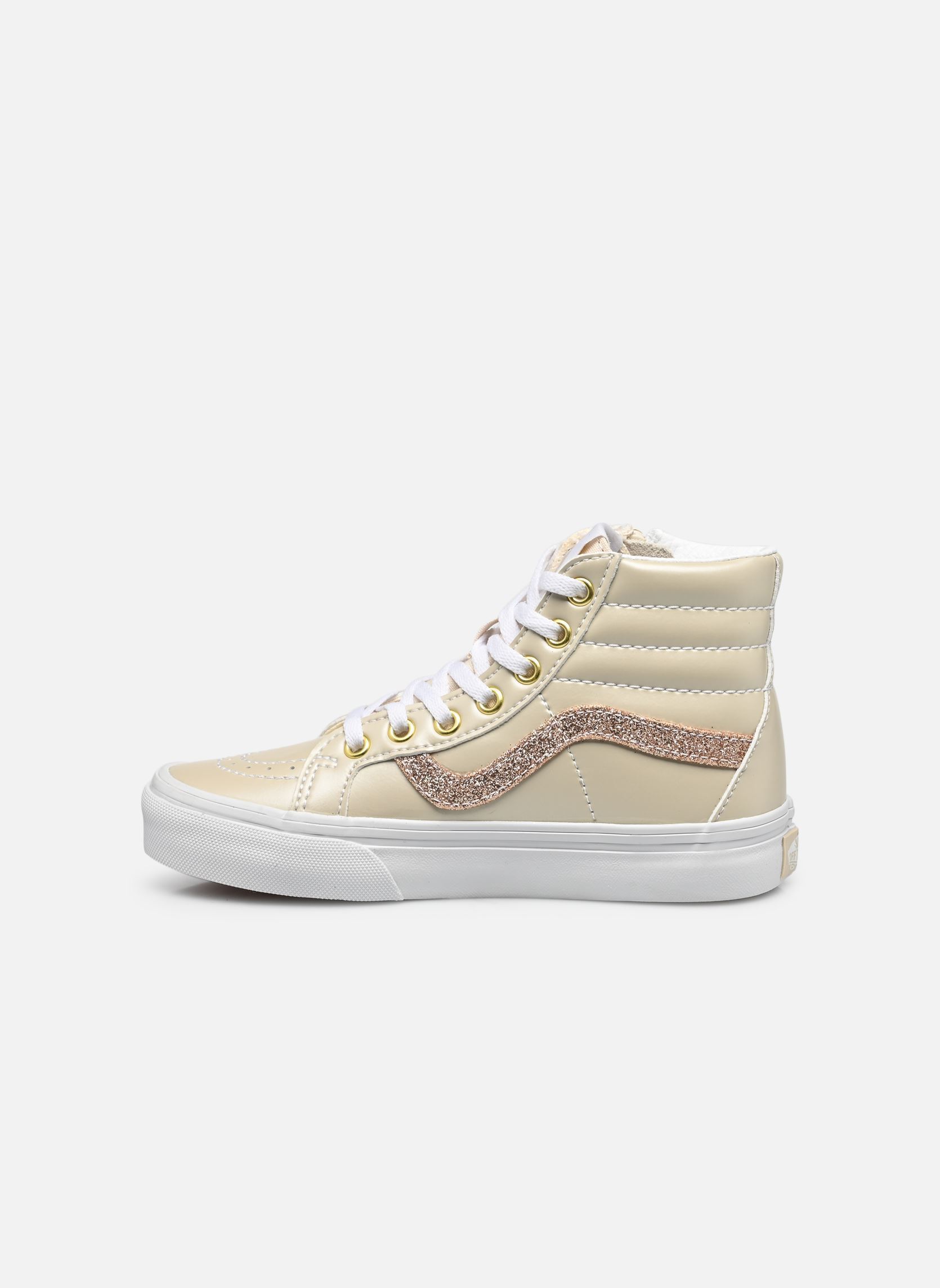 Sneakers UY SK8-Hi Reissue Side Zip meisjes beige Vans Sneakers UY SK8-Hi Reissue Side Zip meisjes beige DAZZLED TURTLEDOVE