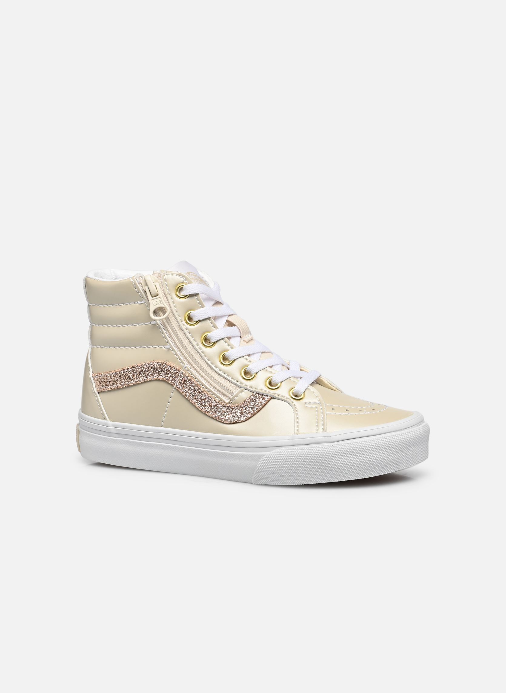 Sneakers UY SK8-Hi Reissue Side Zip meisjes beige Vans Sneakers UY SK8-Hi Reissue Side Zip meisjes beige DAZZLED TURTLEDOVE