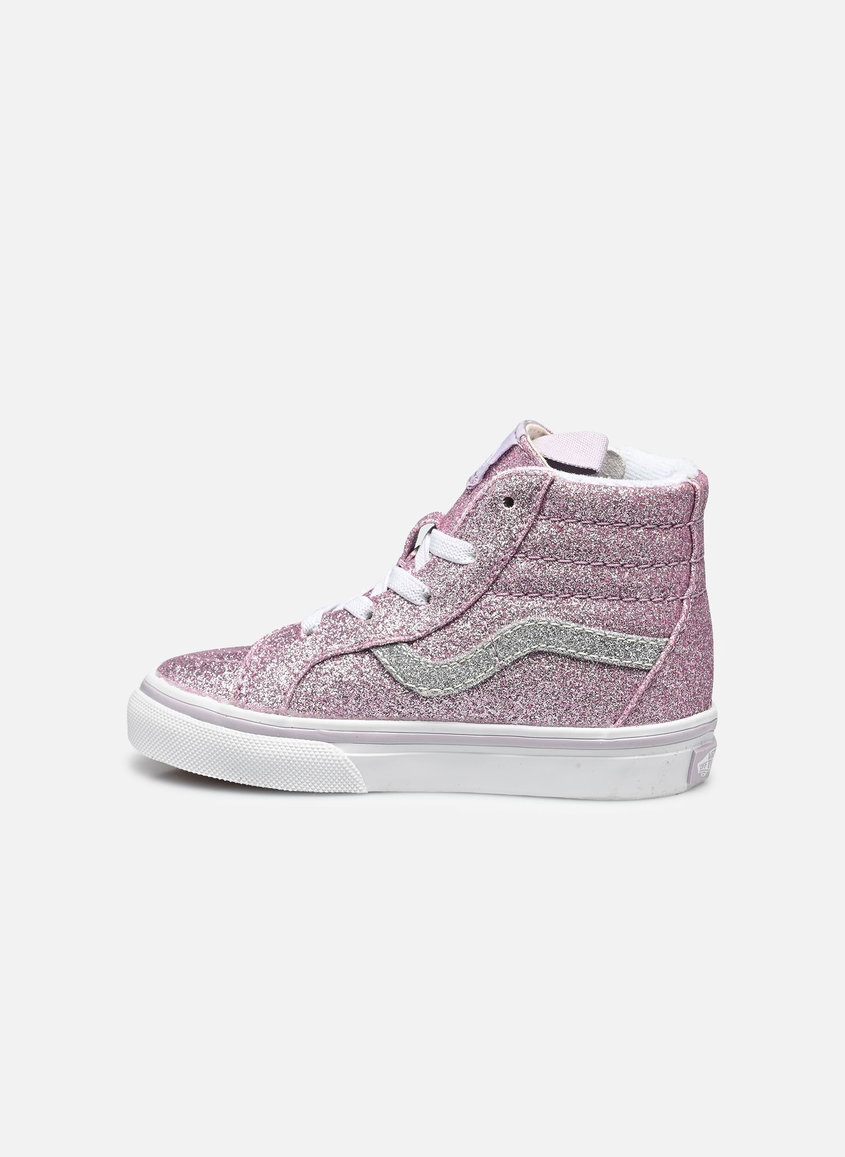 Baskets TD SK8-Hi Reissue Side Zip fille violet Vans Baskets TD SK8-Hi Reissue Side Zip fille violet GLITTER LILAC MIST