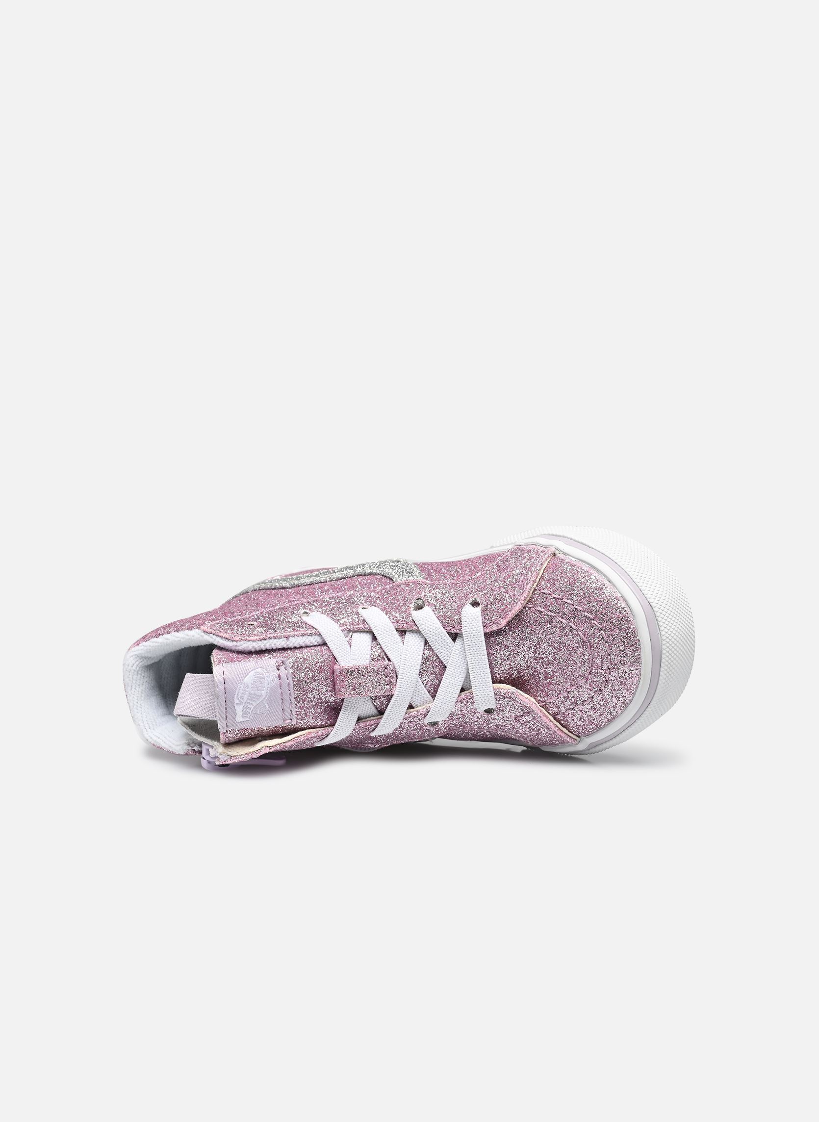 Baskets TD SK8-Hi Reissue Side Zip fille violet Vans Baskets TD SK8-Hi Reissue Side Zip fille violet GLITTER LILAC MIST