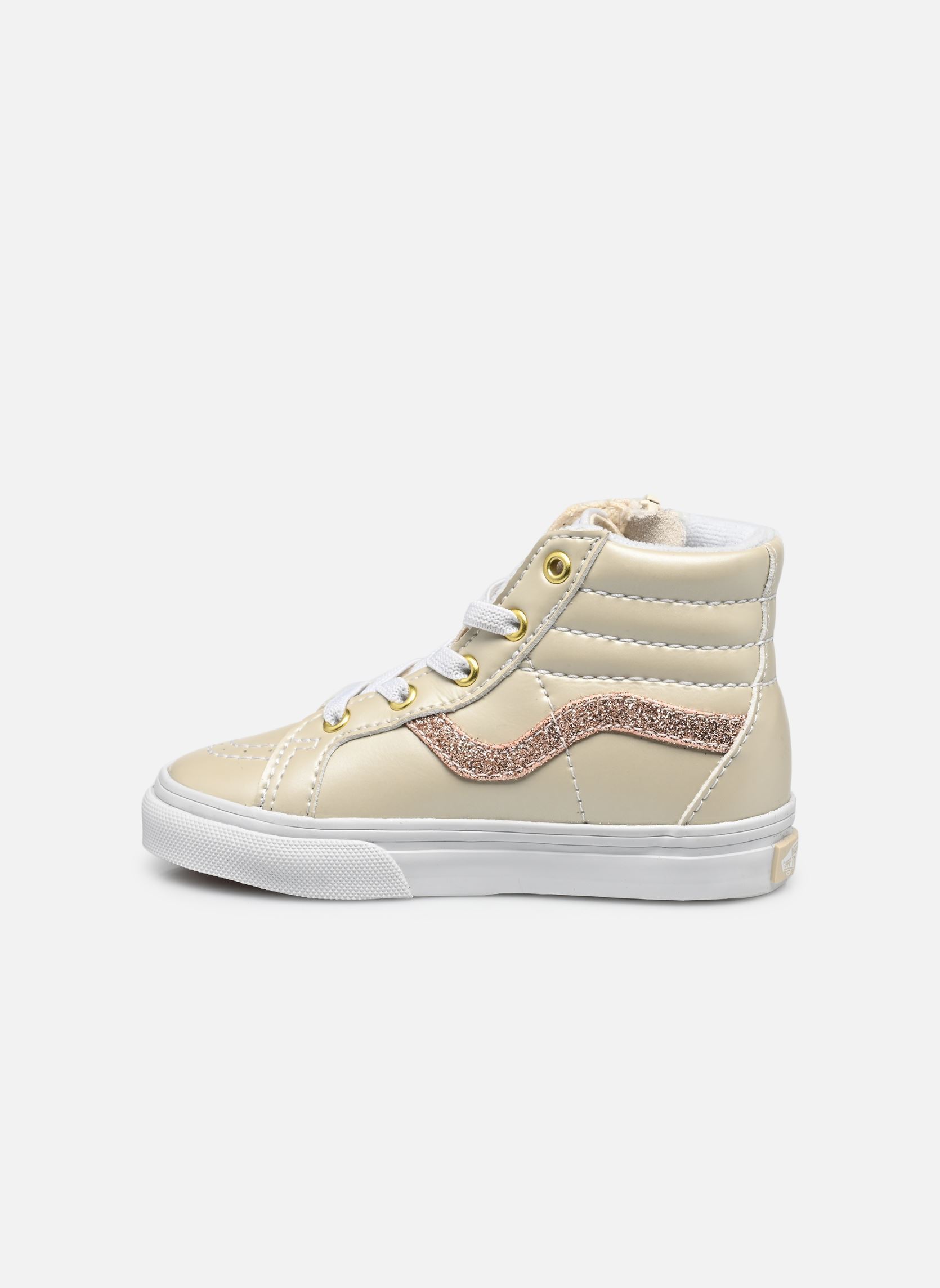 Baskets TD SK8-Hi Reissue Side Zip fille beige Vans Baskets TD SK8-Hi Reissue Side Zip fille beige DAZZLED TURTLEDOVE