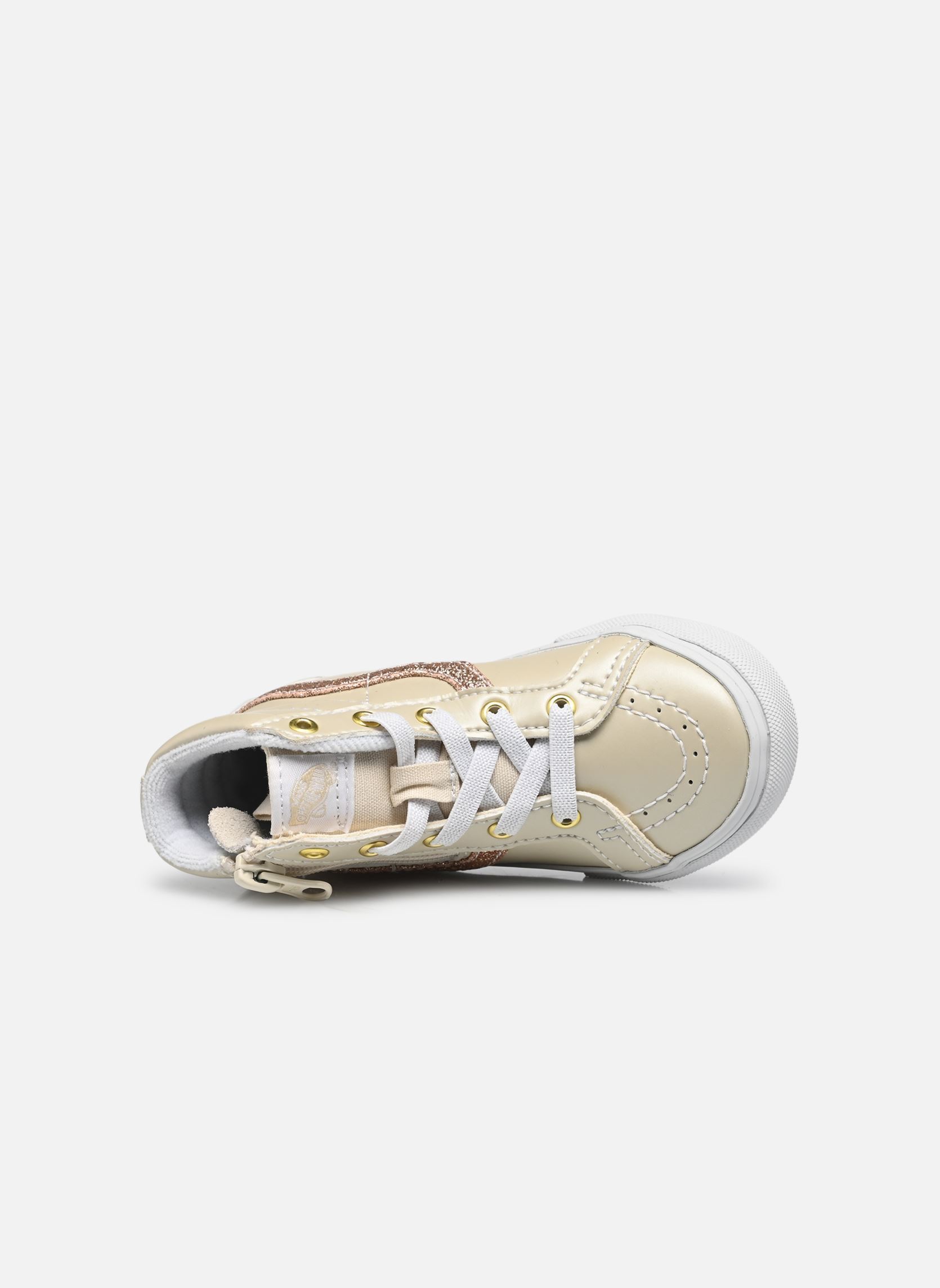 Baskets TD SK8-Hi Reissue Side Zip fille beige Vans Baskets TD SK8-Hi Reissue Side Zip fille beige DAZZLED TURTLEDOVE