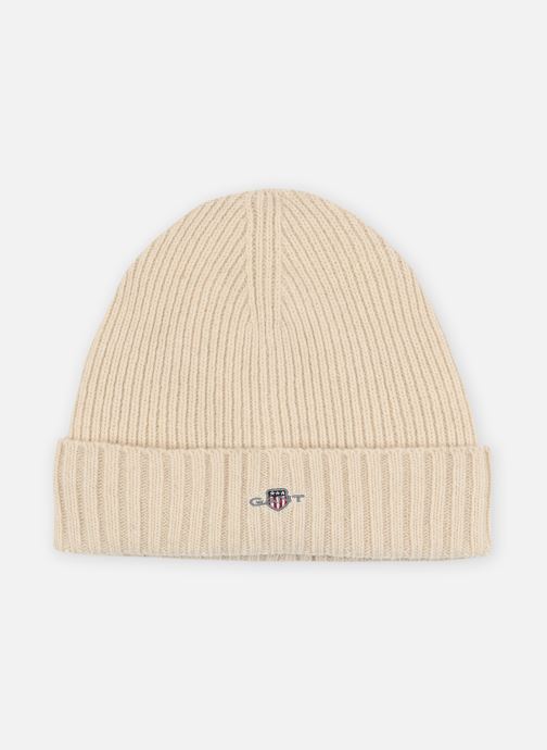 GANT Mutsen Unisex. Shield Wool Beanie dames beige