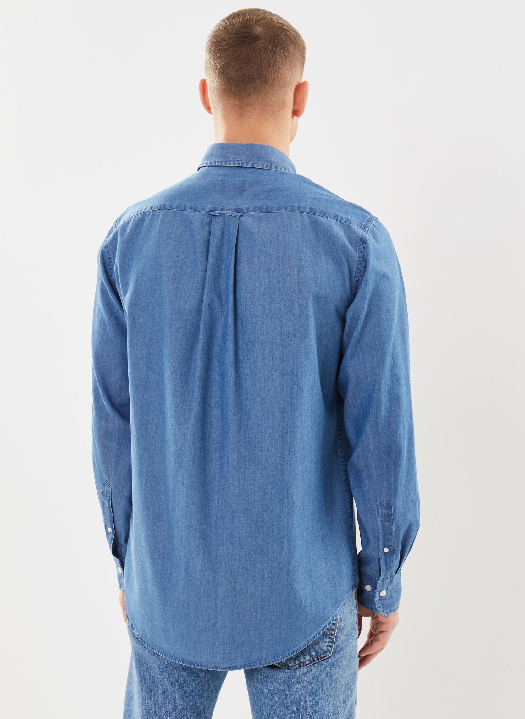 Hemden Reg Indigo heren blauw GANT Hemden Reg Indigo heren blauw INDIGO DELAVE