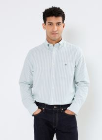 Hemden Reg Oxford Banker Stripe Shirt heren groen GANT Hemden Reg Oxford Banker Stripe Shirt heren groen VERT KIWI