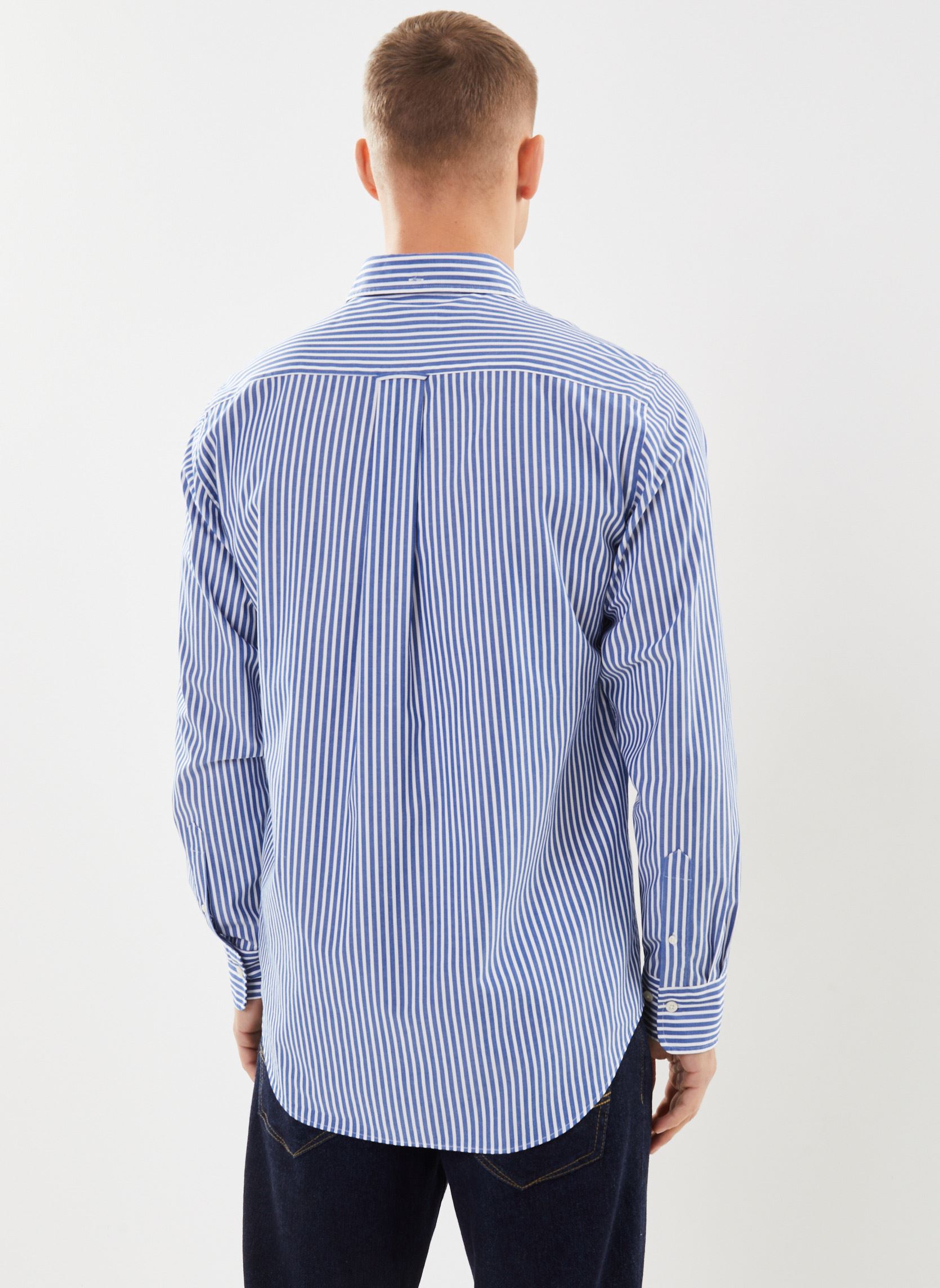 Chemises Reg Poplin Stripe Shirt homme bleu GANT Chemises Reg Poplin Stripe Shirt homme bleu BLEU YALE
