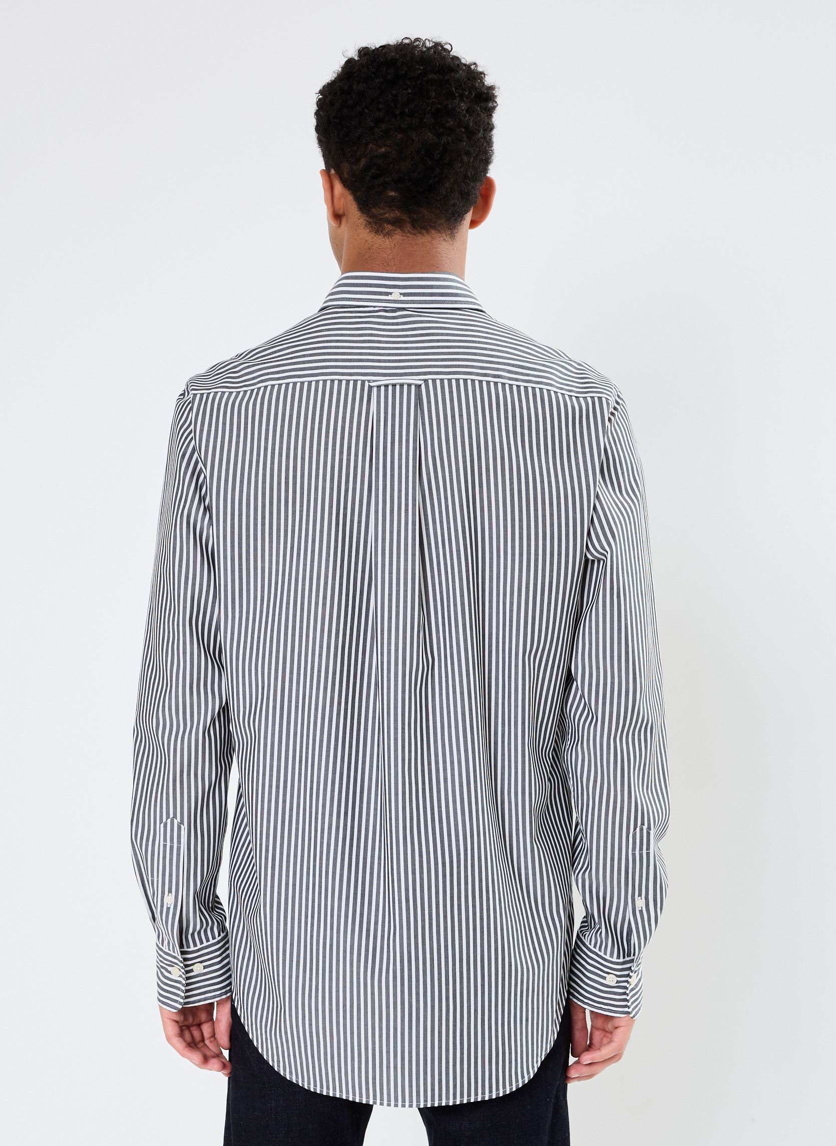 Camisas Reg Poplin Stripe Shirt hombre negro GANT Camisas Reg Poplin Stripe Shirt hombre negro NOIR