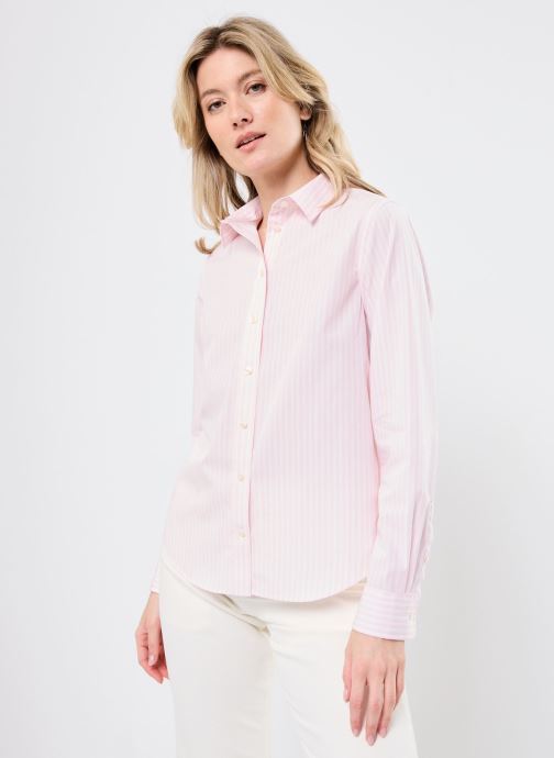 GANT Lange mouw overhemden Reg Poplin Striped Shirt dames roze