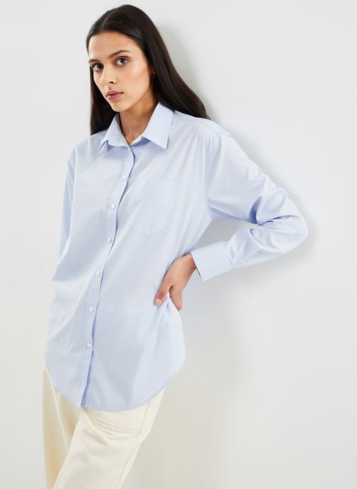 GANT Lange mouw overhemden Rel Poplin Shirt dames blauw