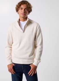 Truien Sacker Rib Half Zip heren wit