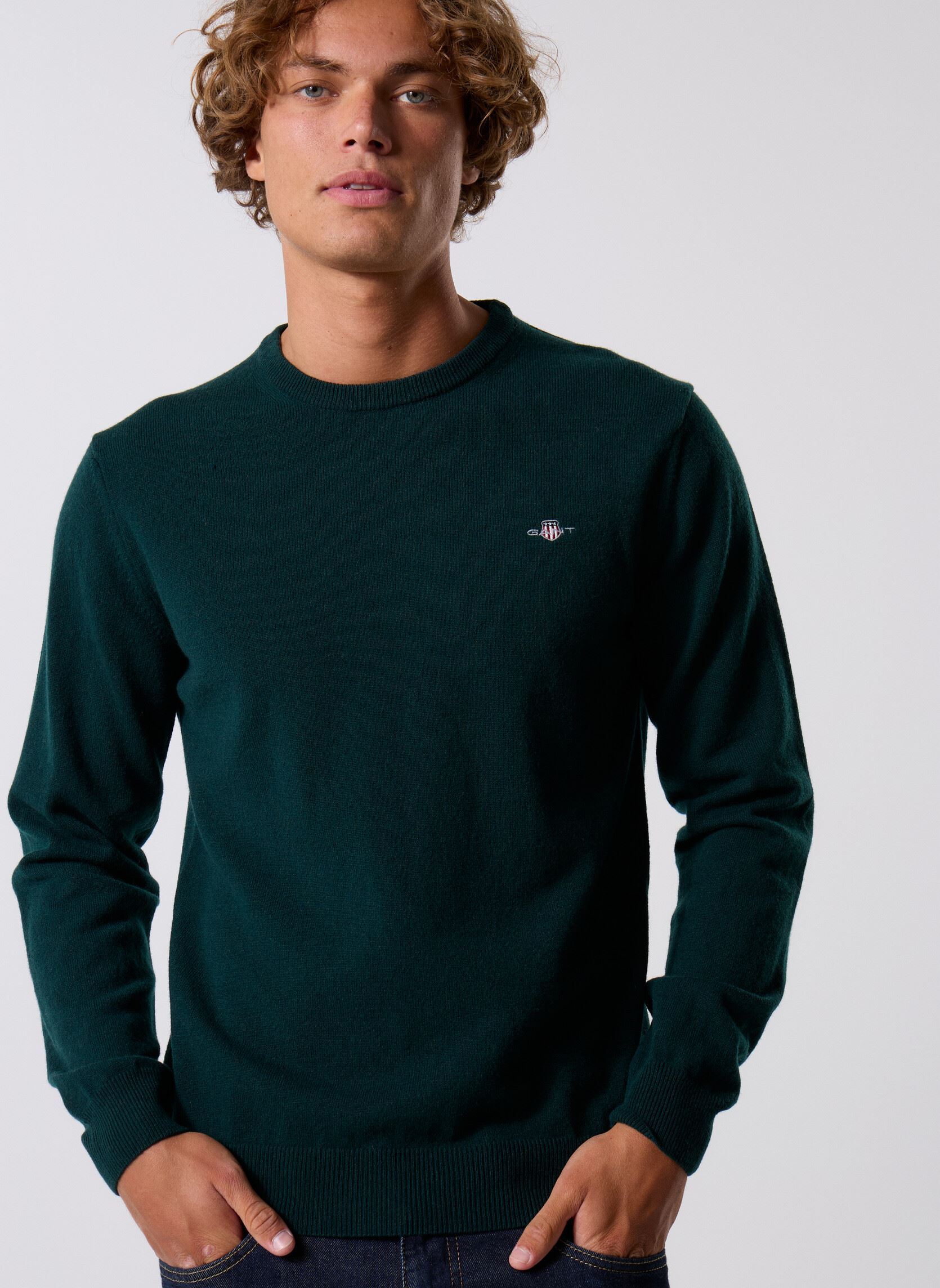 Pull droit signature laine - vue 6