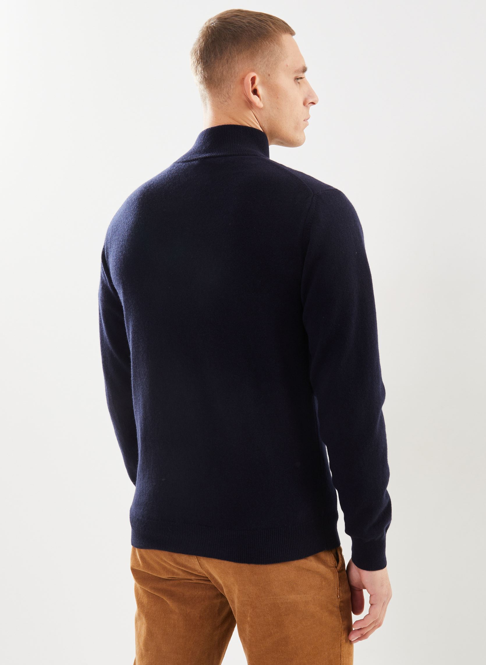 Truien Superfine Lambswool Half Zip new heren blauw GANT Truien Superfine Lambswool Half Zip new heren blauw MARINE