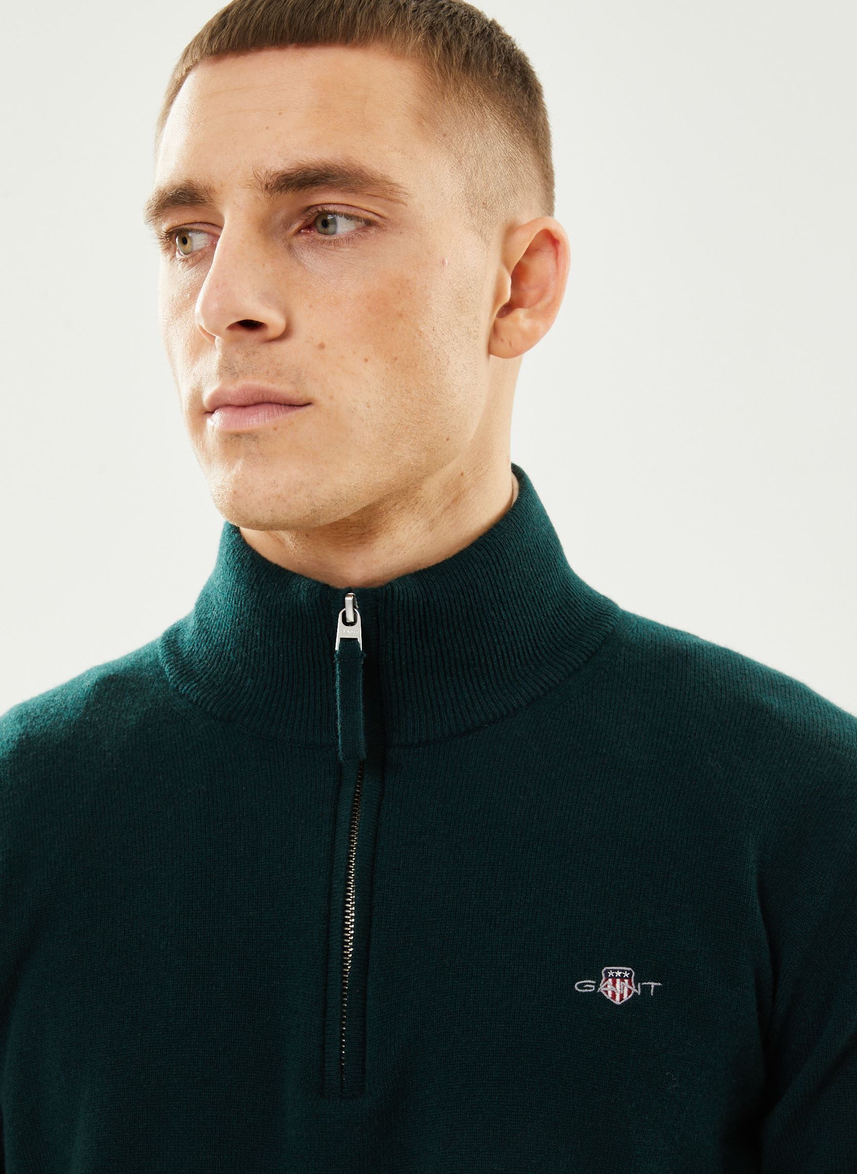 Pulls Superfine Lambswool Half Zip new homme vert GANT Pulls Superfine Lambswool Half Zip new homme vert VERT TARTAN