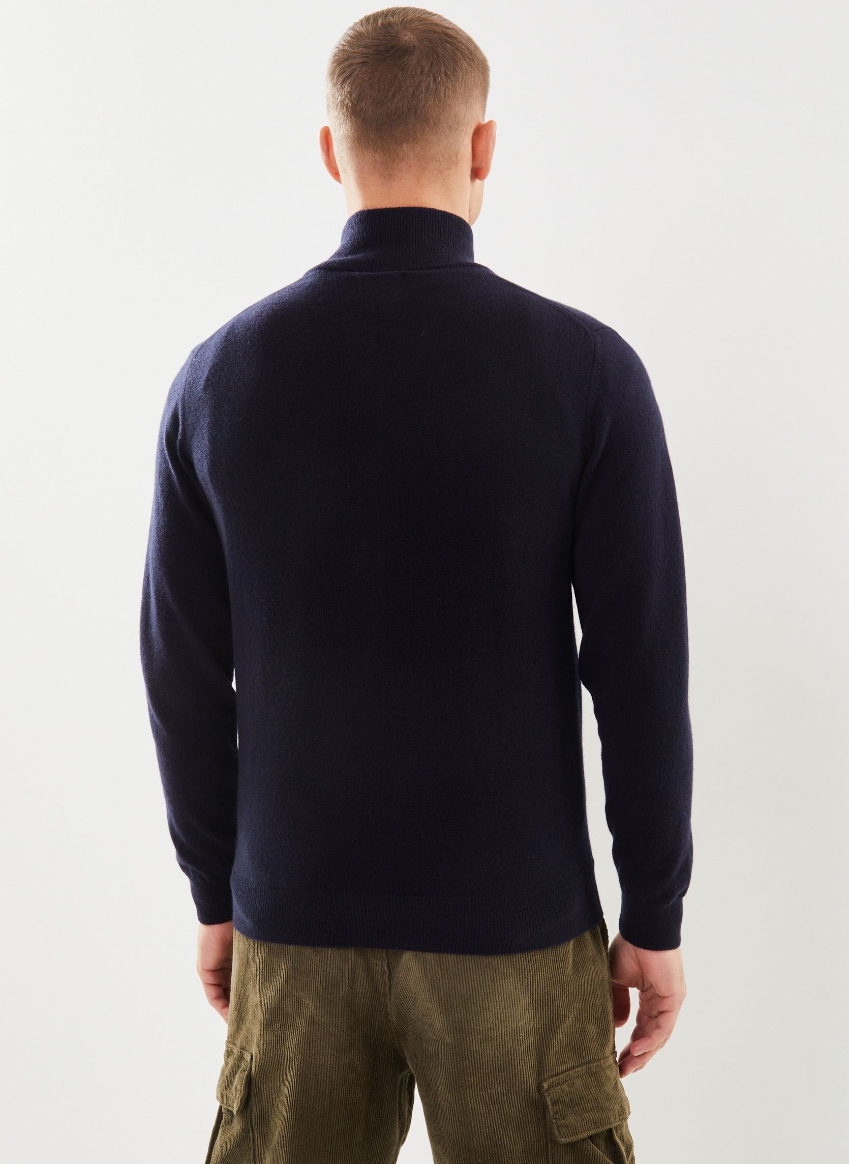 Gilet Superfine Lambswool Zip Cardigan new uomo blu GANT Gilet Superfine Lambswool Zip Cardigan new uomo blu MARINE