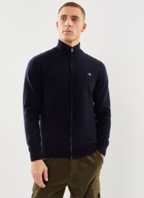Gilet Superfine Lambswool Zip Cardigan new uomo blu GANT Gilet Superfine Lambswool Zip Cardigan new uomo blu MARINE