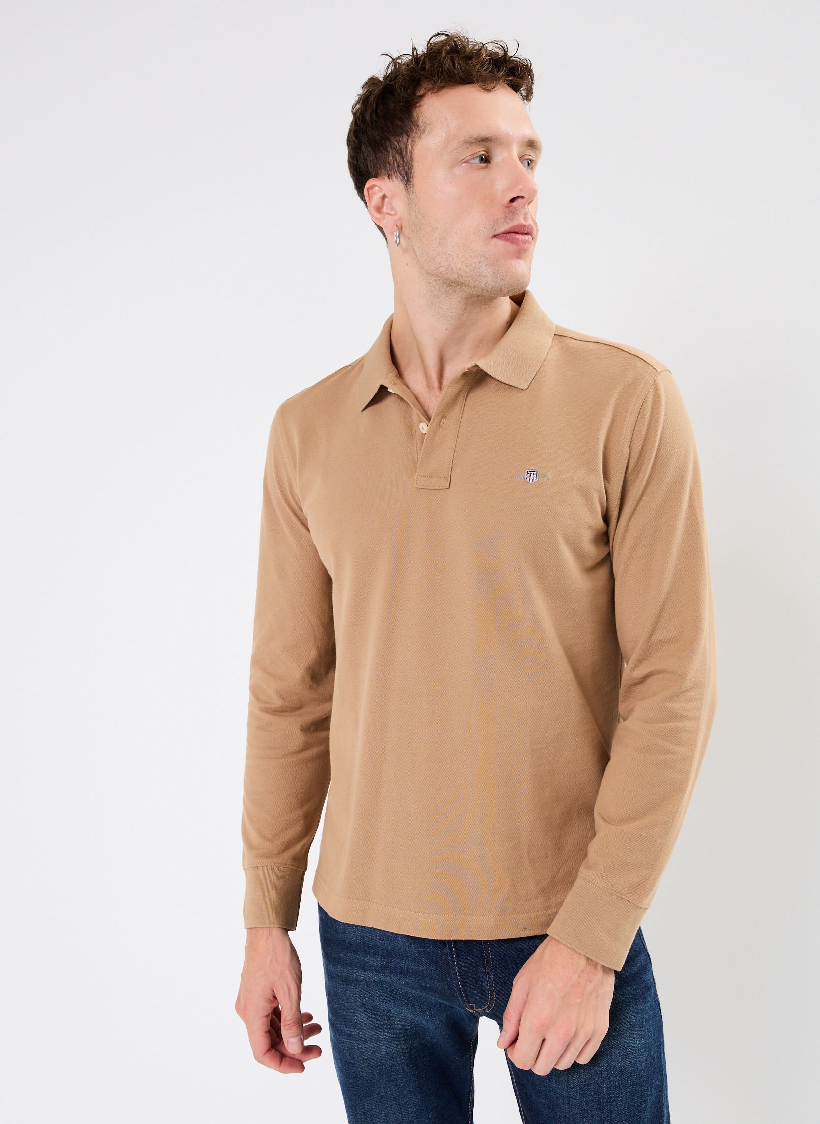 Polo Gant REG SHIELD LS PIQUE RUGGER EU - vue 2