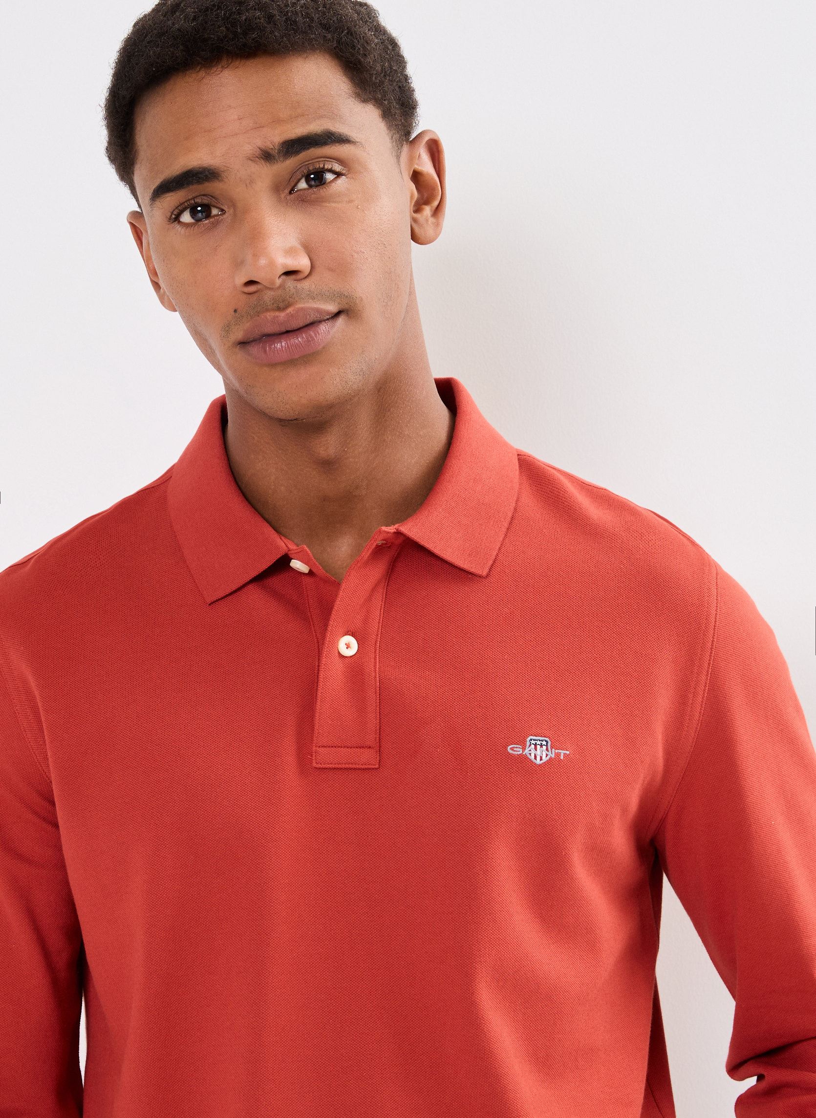 Korte mouwen polo's Reg Shield Ls Pique Rugger heren rood GANT Korte mouwen polo's Reg Shield Ls Pique Rugger heren rood ROUGE CHAUD