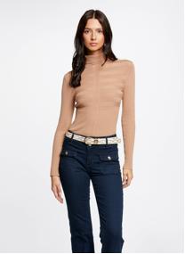 Pulls 132-MENTOS.M femme orange