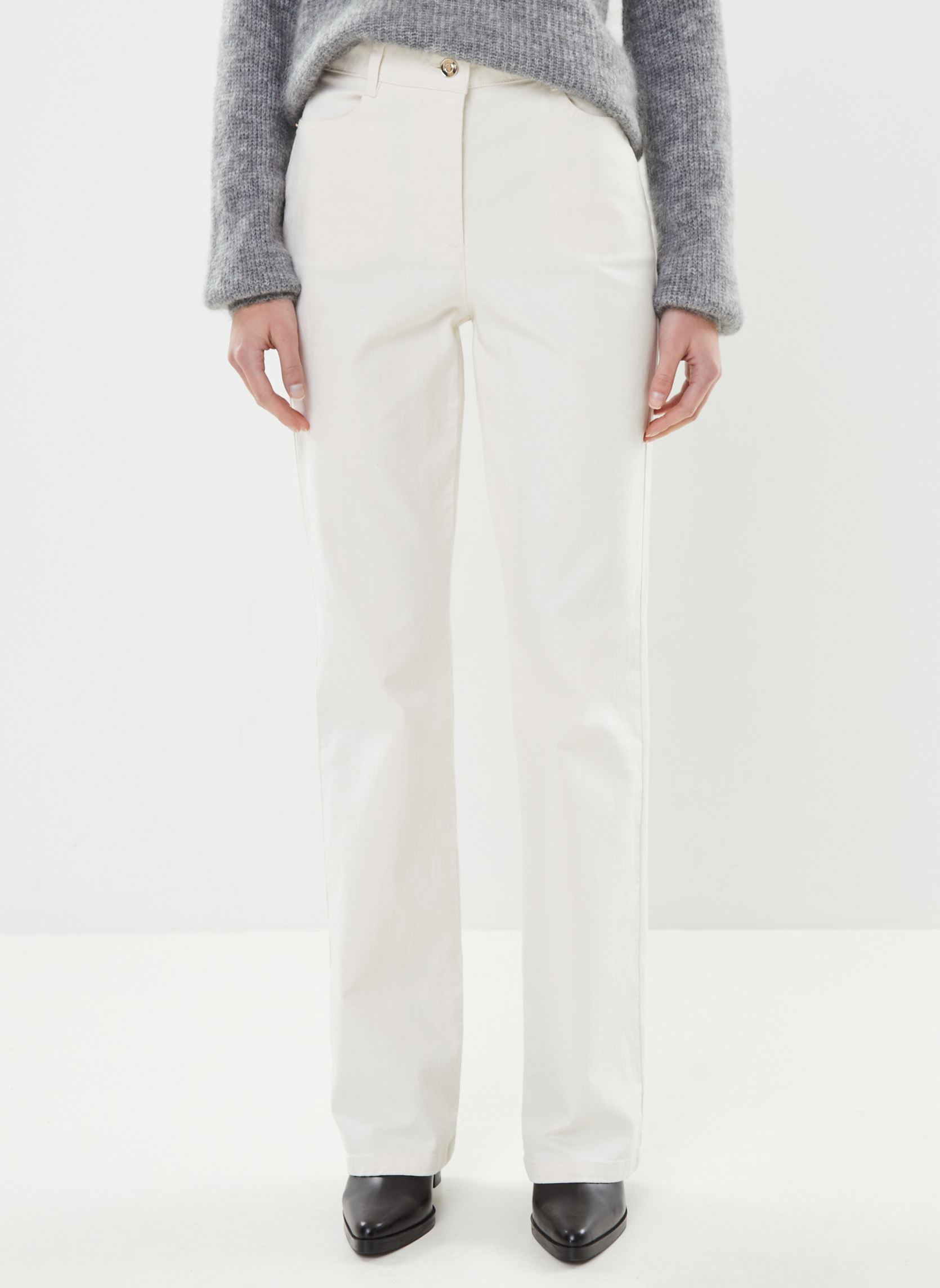 Flared jeans POLA dames wit Georgia Rose Flared jeans POLA dames wit ECRU