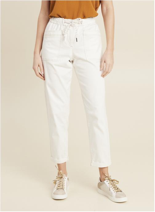 Bréal Pantalons droit PEBAT femme blanc