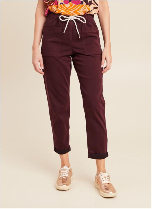 Bréal Pantalons droit PEBAT femme bordeaux