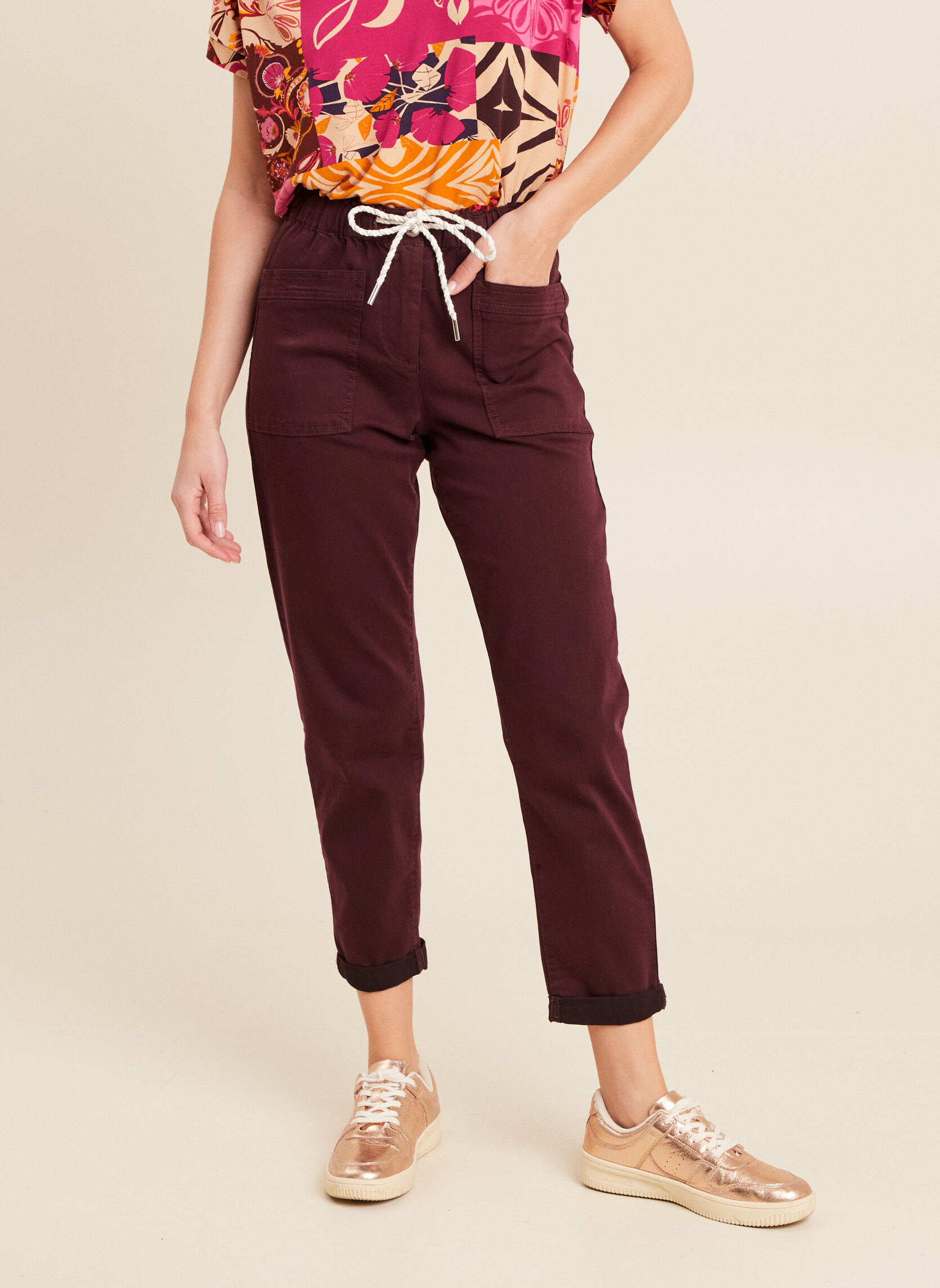 Pantalons droit PEBAT femme bordeaux Bréal Pantalons droit PEBAT femme bordeaux Bordeaux