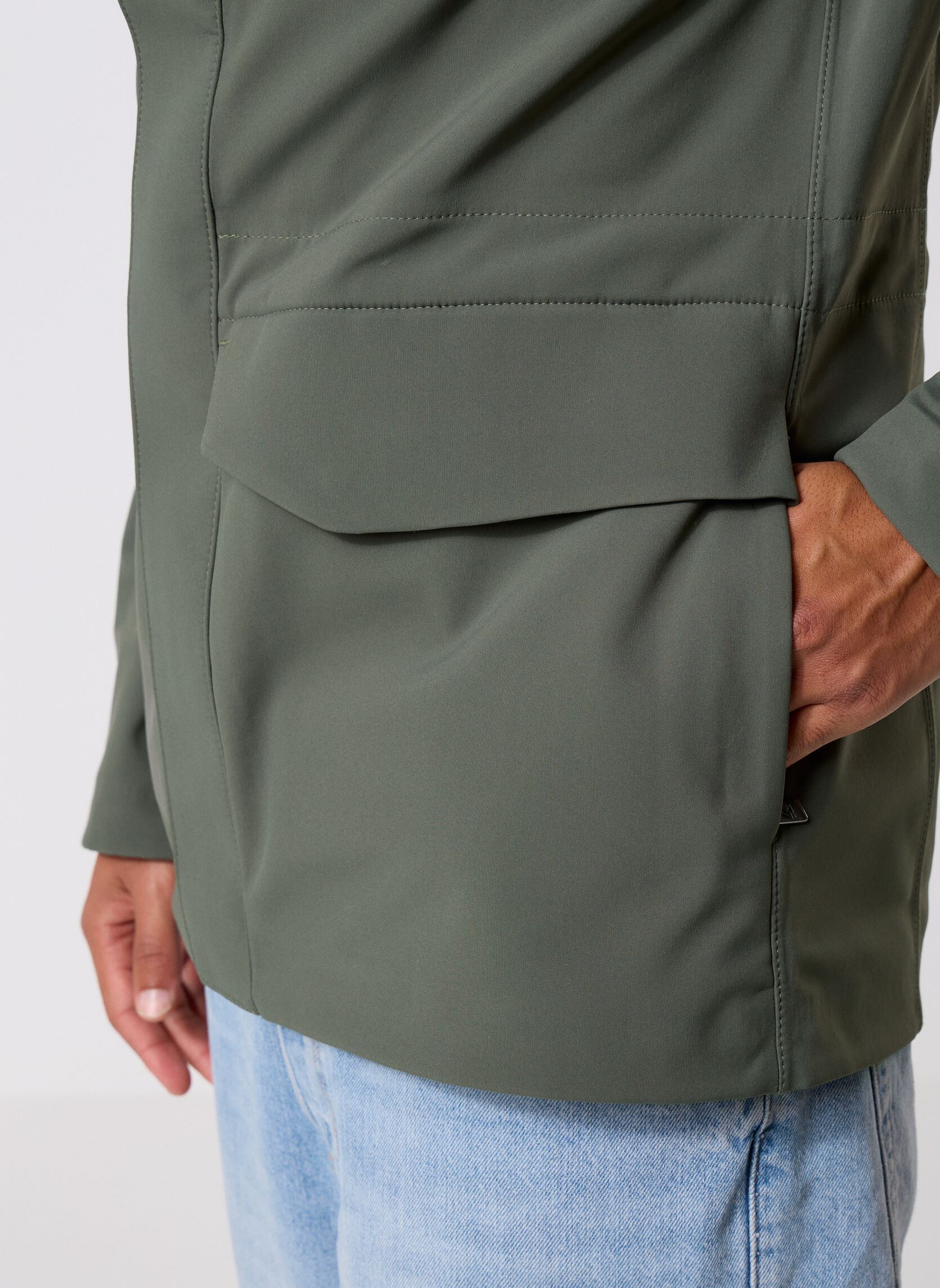 Vestes imperméables Manphy Bonded homme vert K-Way Vestes imperméables Manphy Bonded homme vert GREEN BLACKISH - BLUE DEPTH