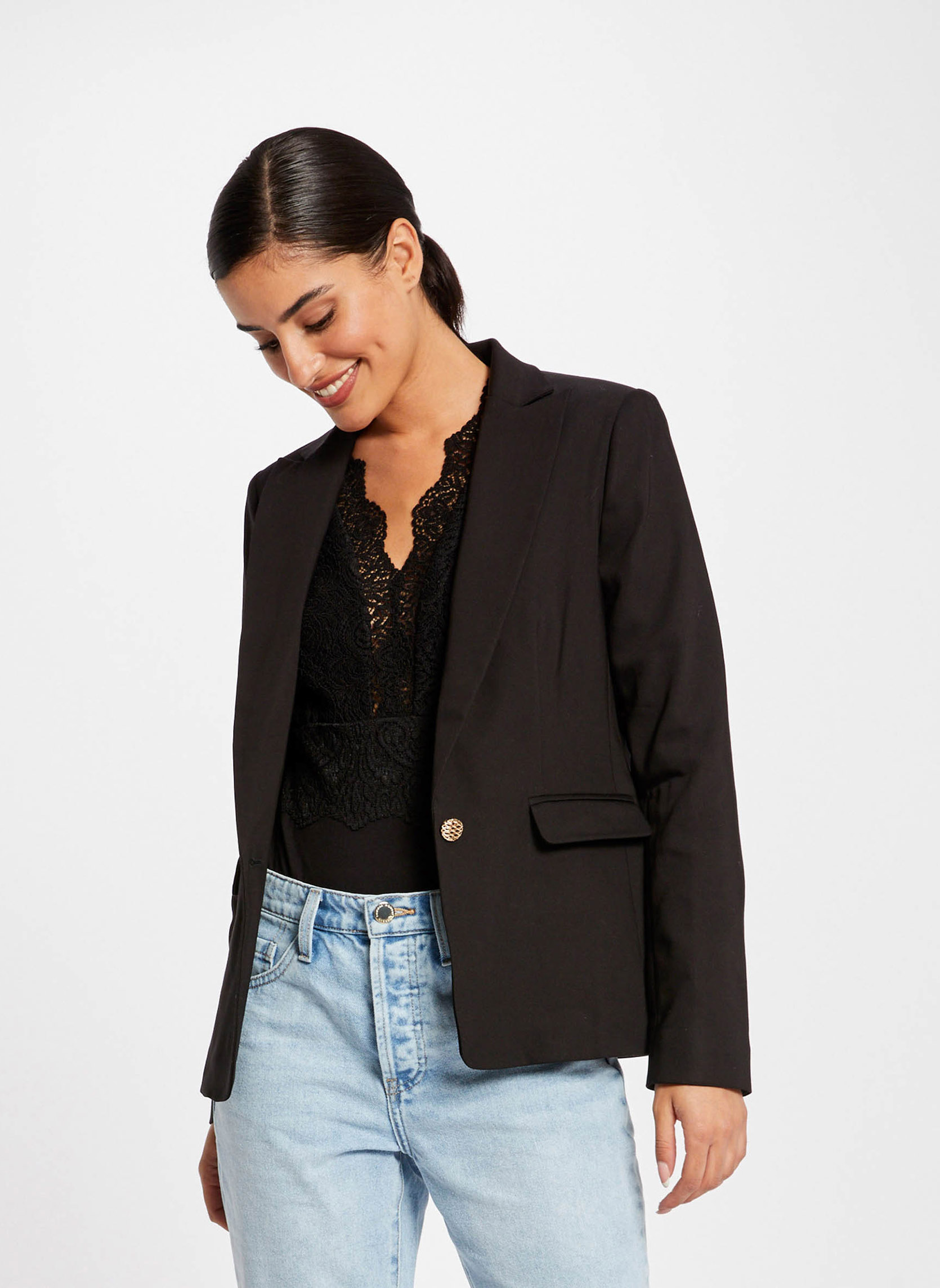 Vestes de costume 222-VLIME.F femme noir Morgan Vestes de costume 222-VLIME.F femme noir Noir